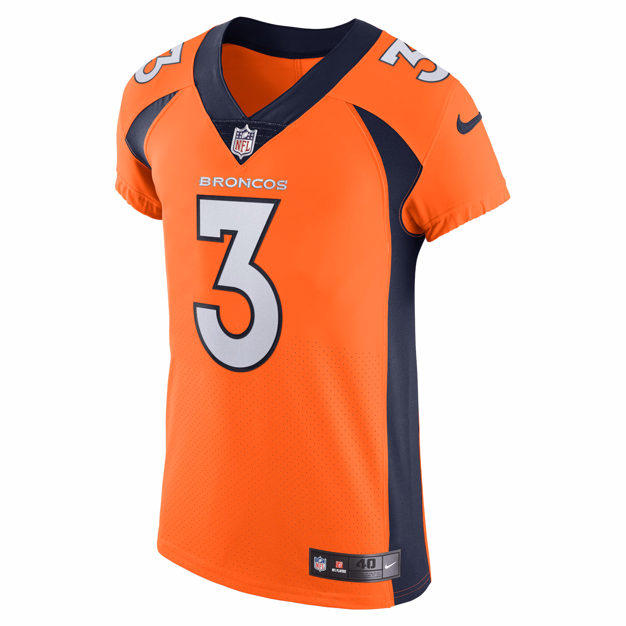 Russell Wilson Denver Broncos Vapor Elite Jersey - Orange