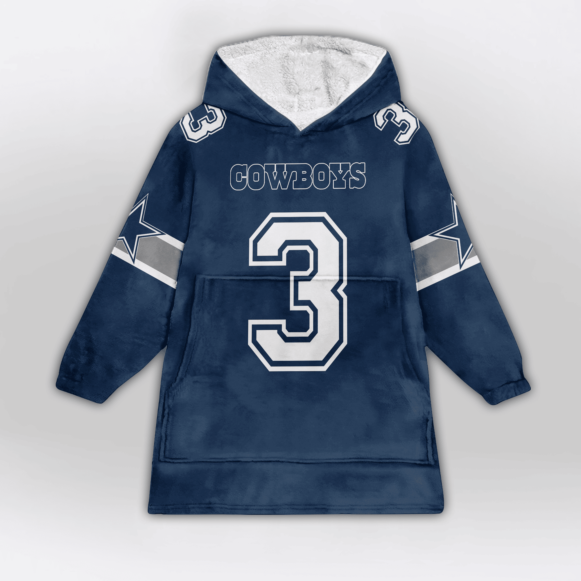 Adult G.P 3 Dalllas Football Unisex Blanket Hoodie