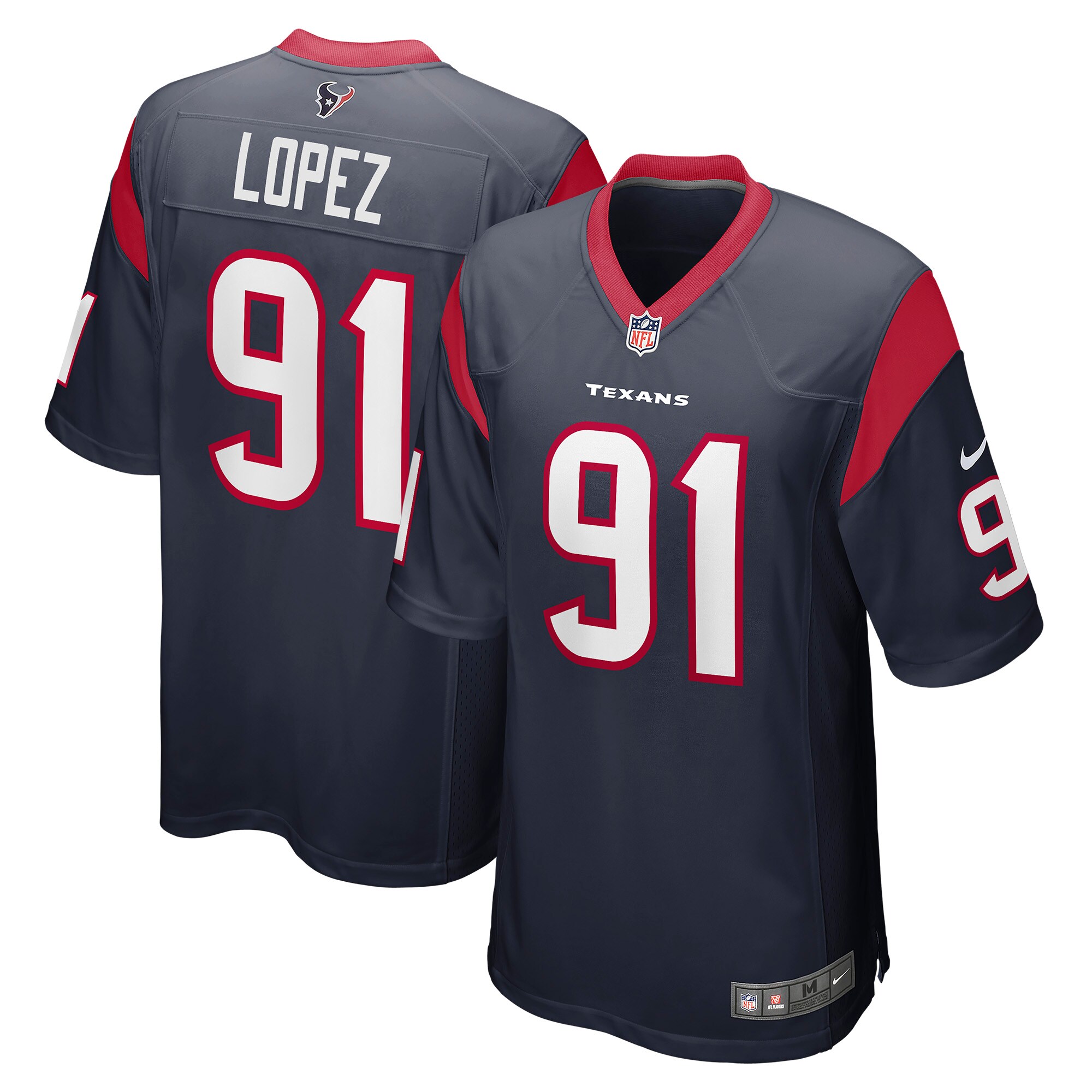 Roy Lopez Houston Texans  Player Game Jersey - Navy