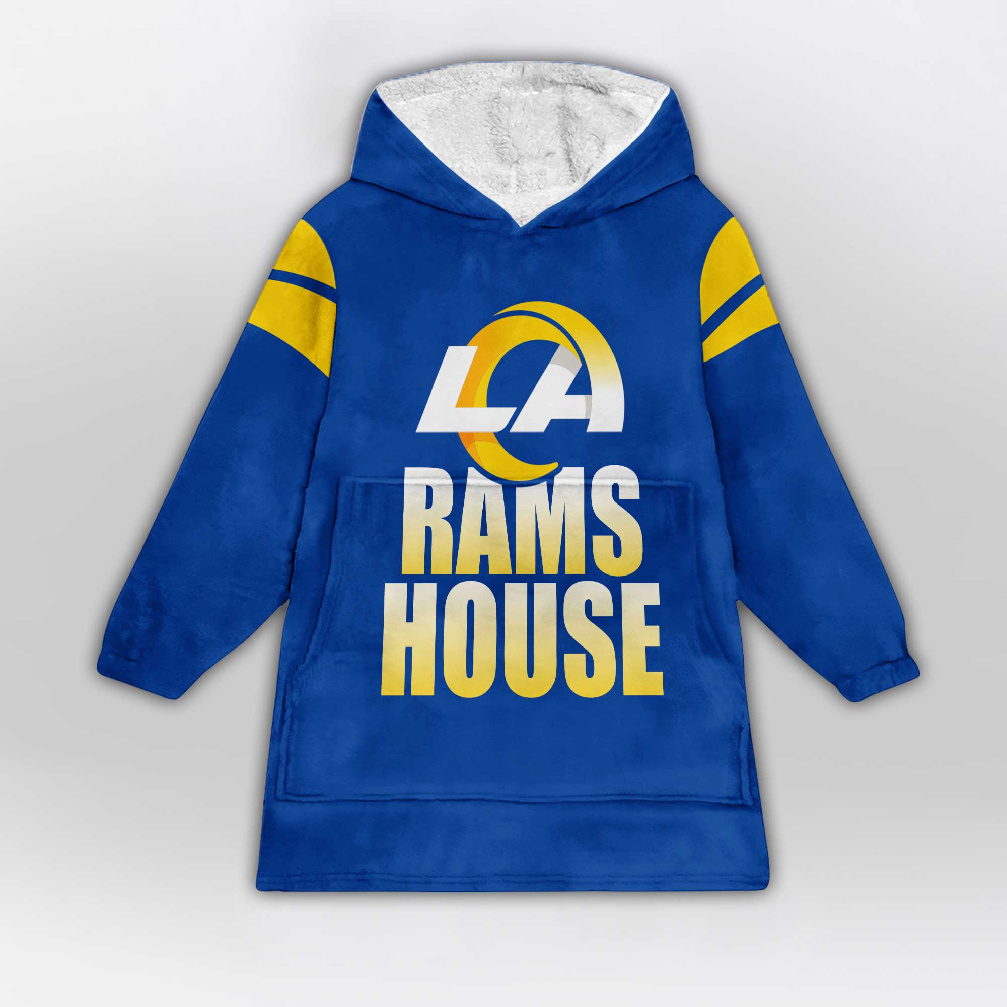 Rams House Los Angeles R Football Unisex Blanket Hoodie