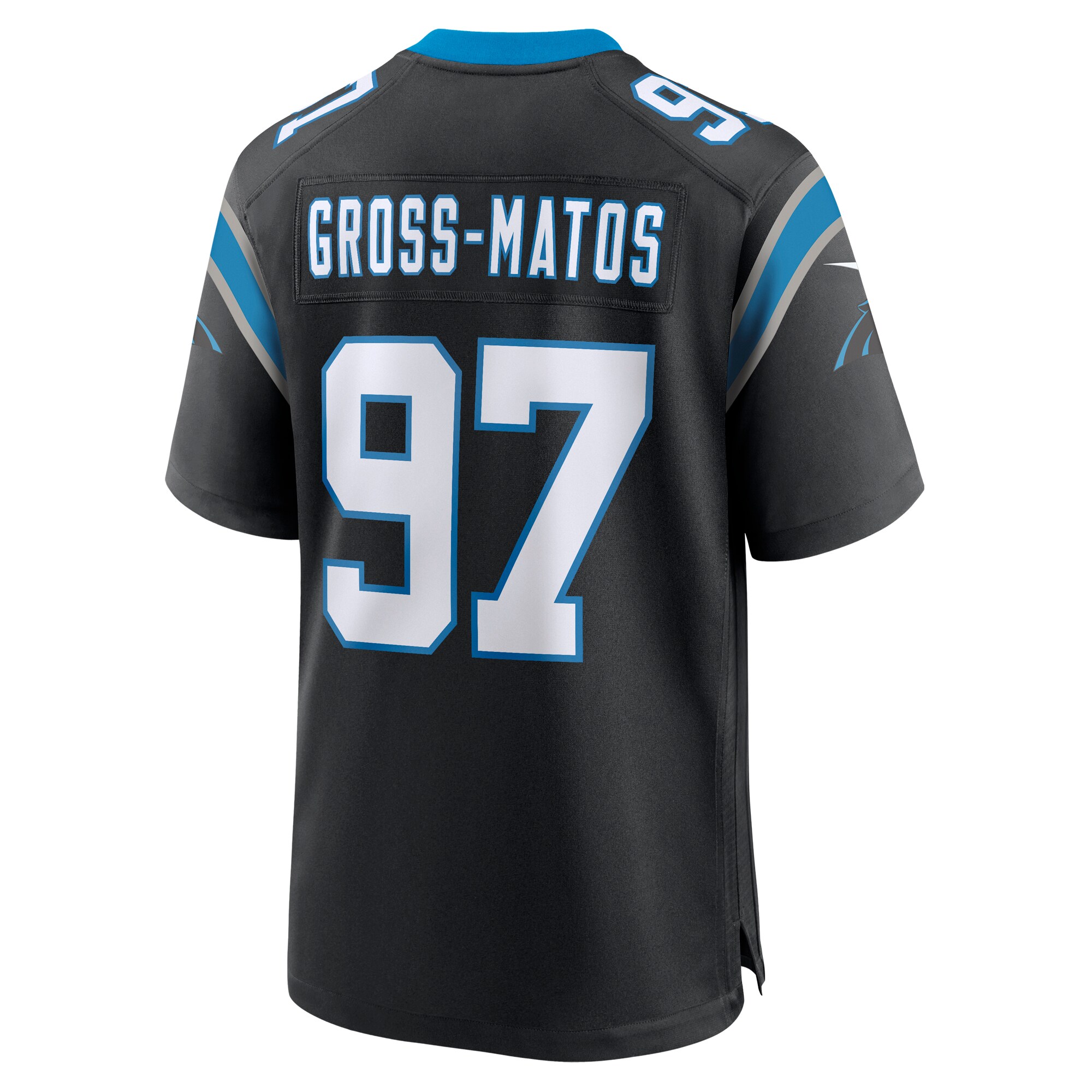 Yetur Gross-Matos Carolina Panthers  Team Game Jersey - Black