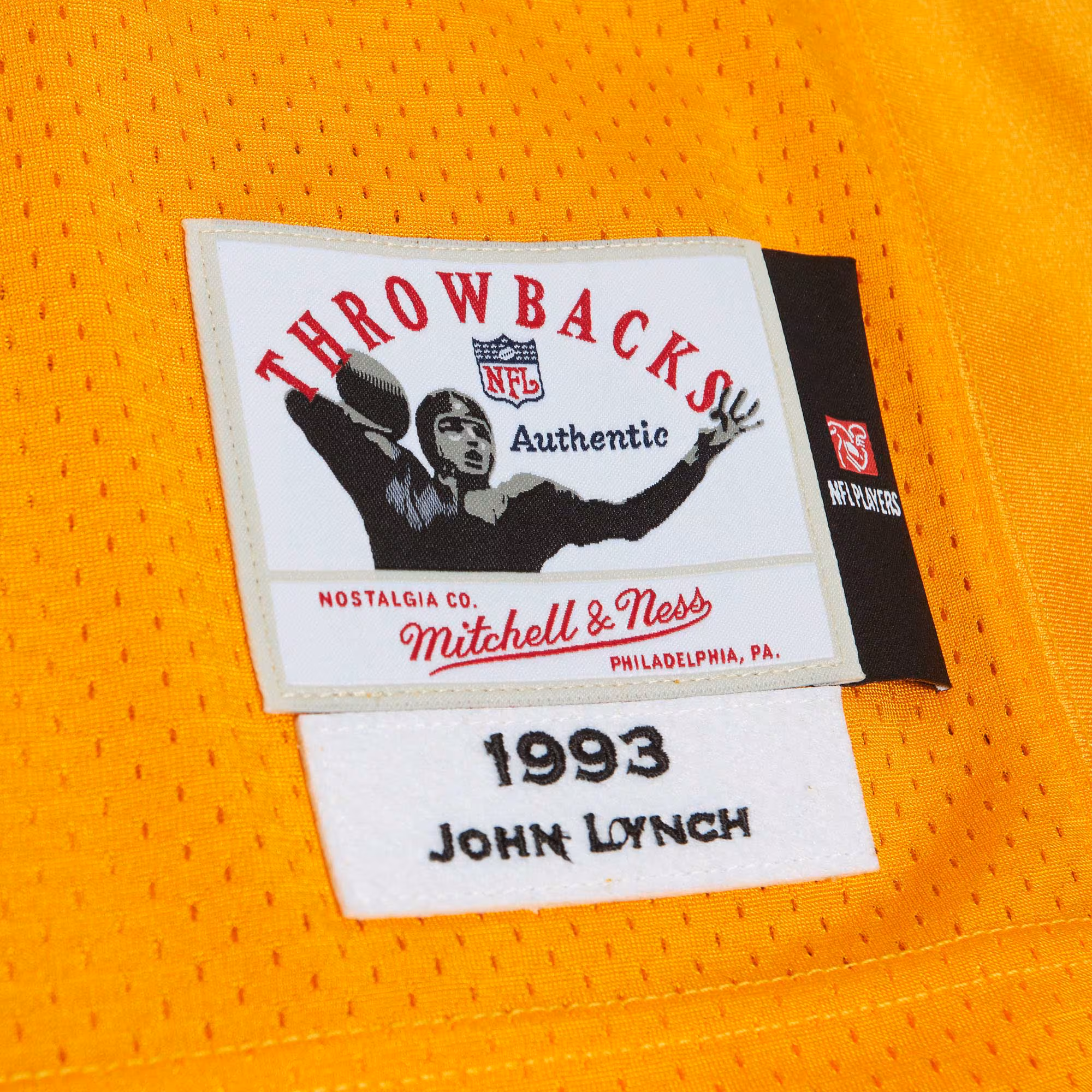 John Lynch Tampa Bay Buccaneers 1993 Authentic Throwback Retired Player Jersey - Orange