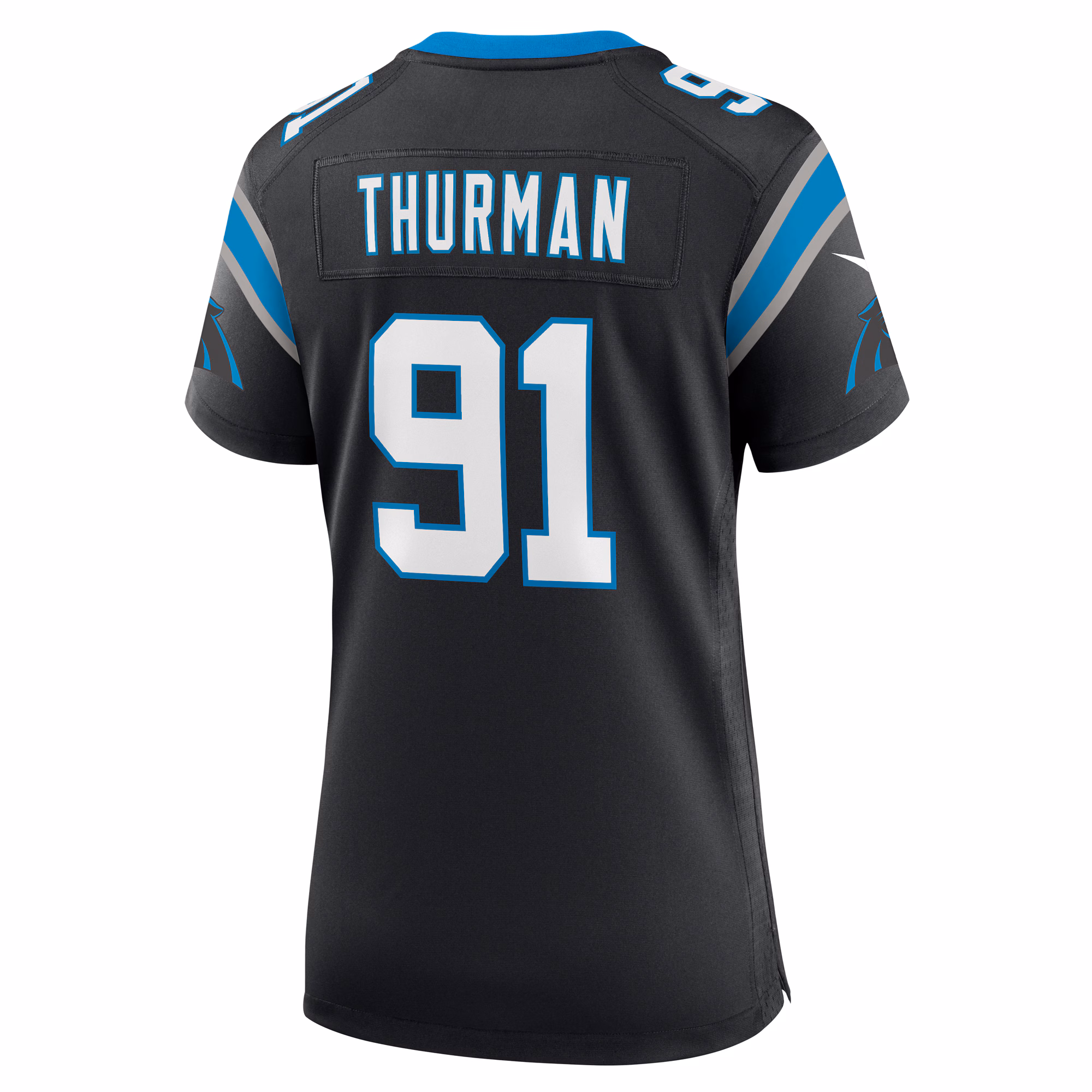 Nick Thurman Carolina Panthers Women's Team Game Jersey -  Black