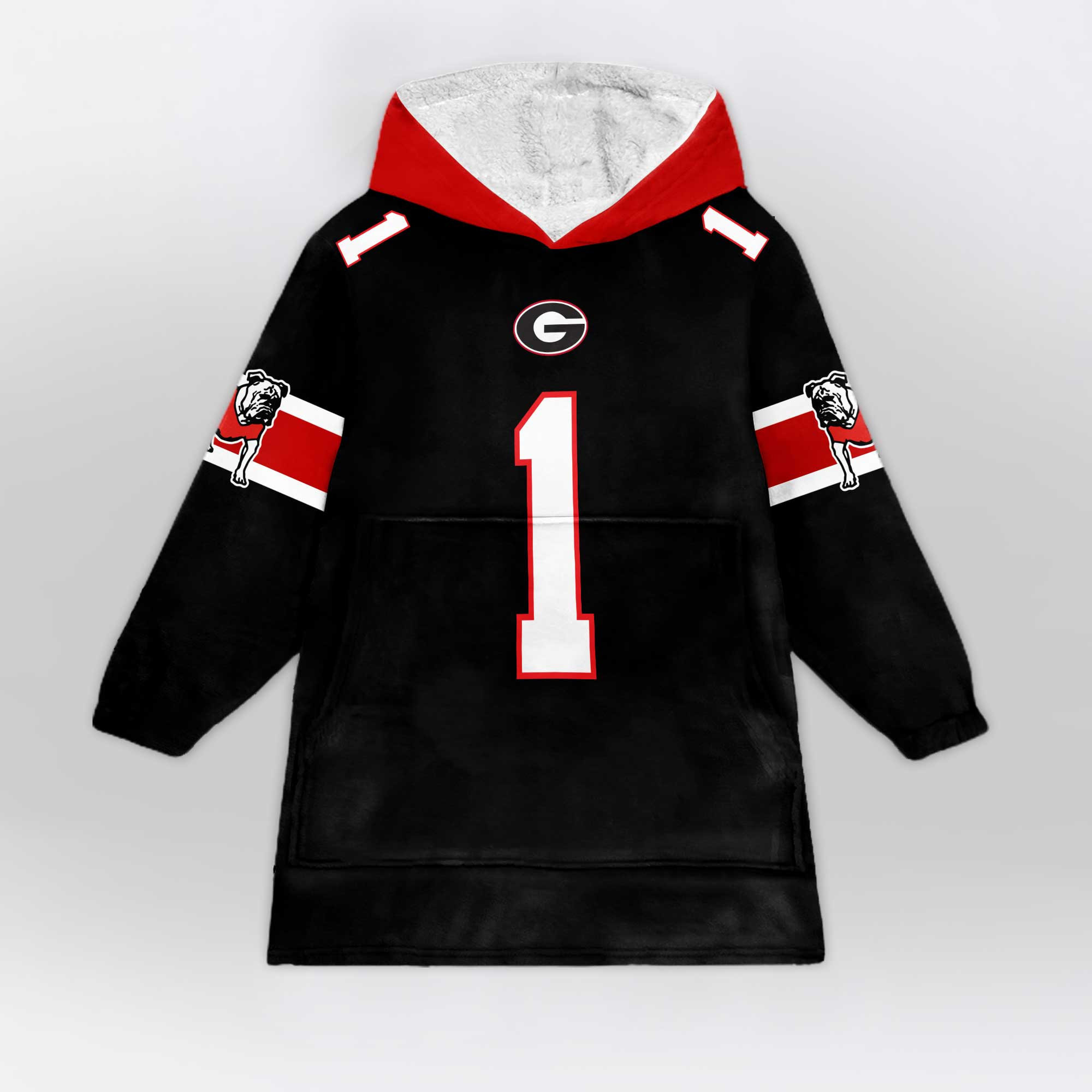 Adult 1 Georgia Football Unisex Blanket Hoodie