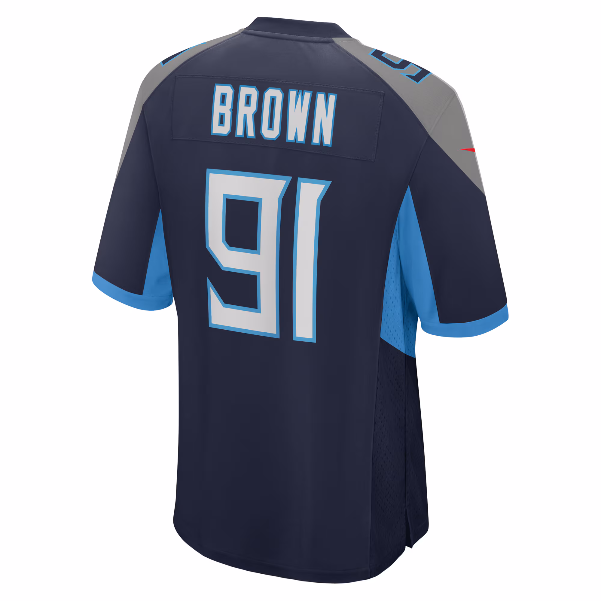Shakel Brown Tennessee Titans  Game Jersey -  Navy
