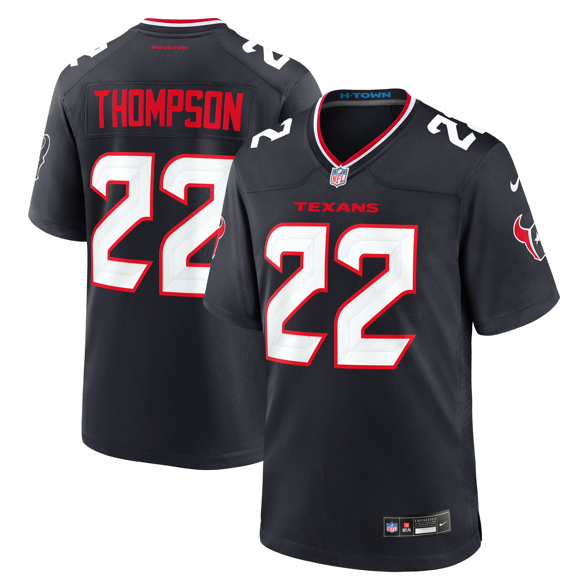 Josh Thompson Houston Texans Team Game Jersey -  Navy