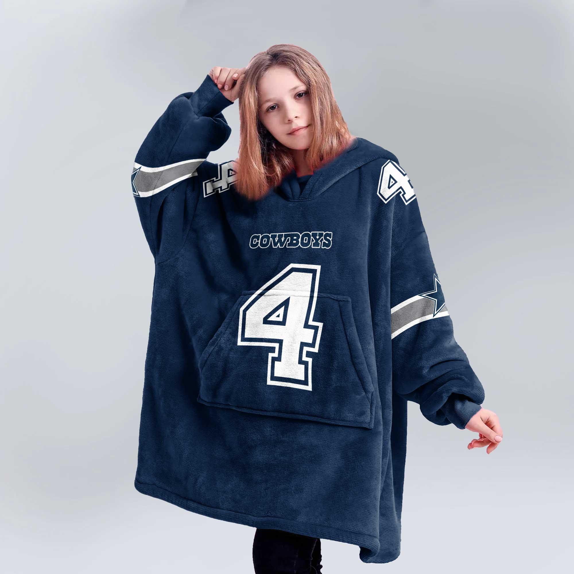 Adult D.P 4 Dallas Football Unisex Blanket Hoodie