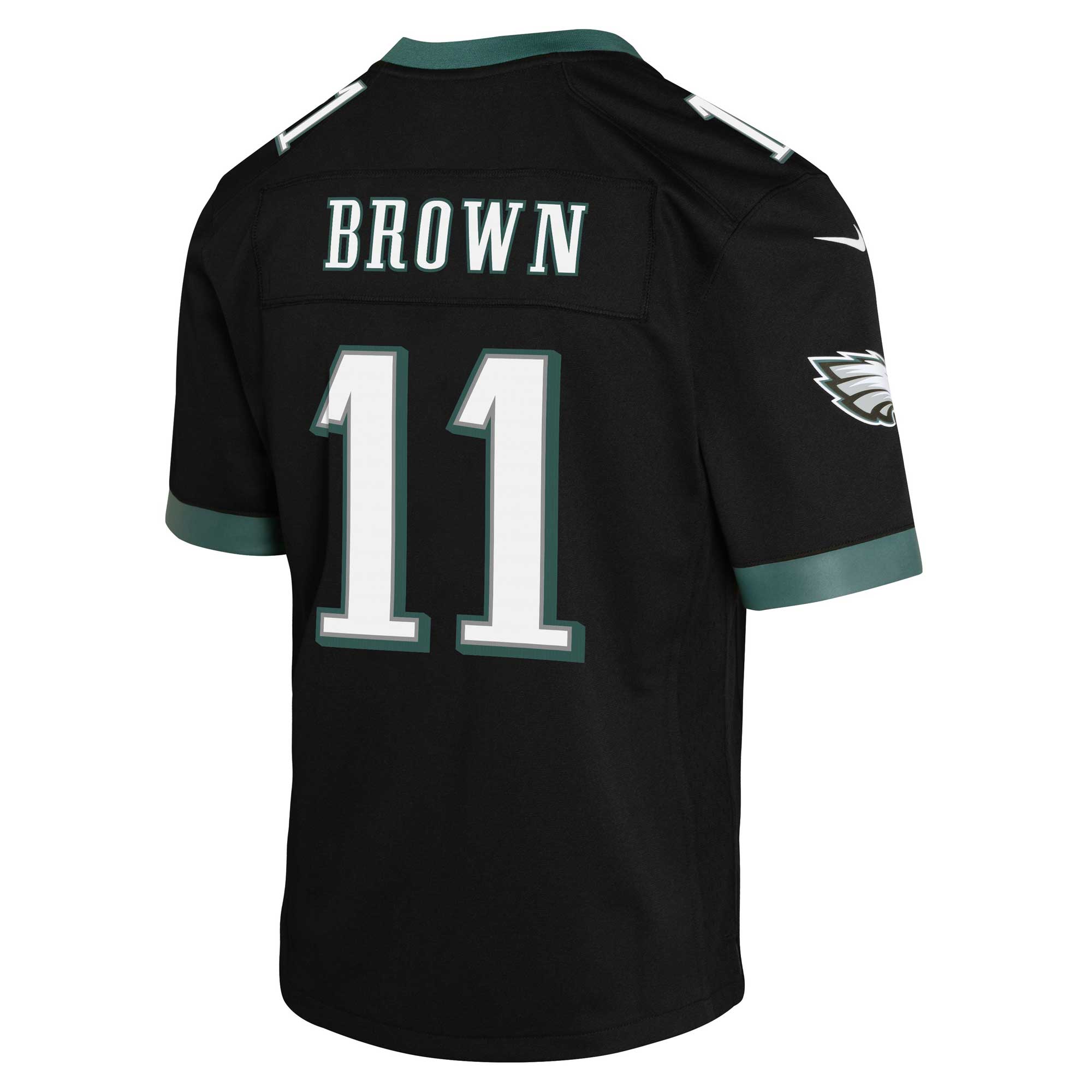 A.J. Brown Philadelphia Eagles #11 Youth Game Jersey - Black