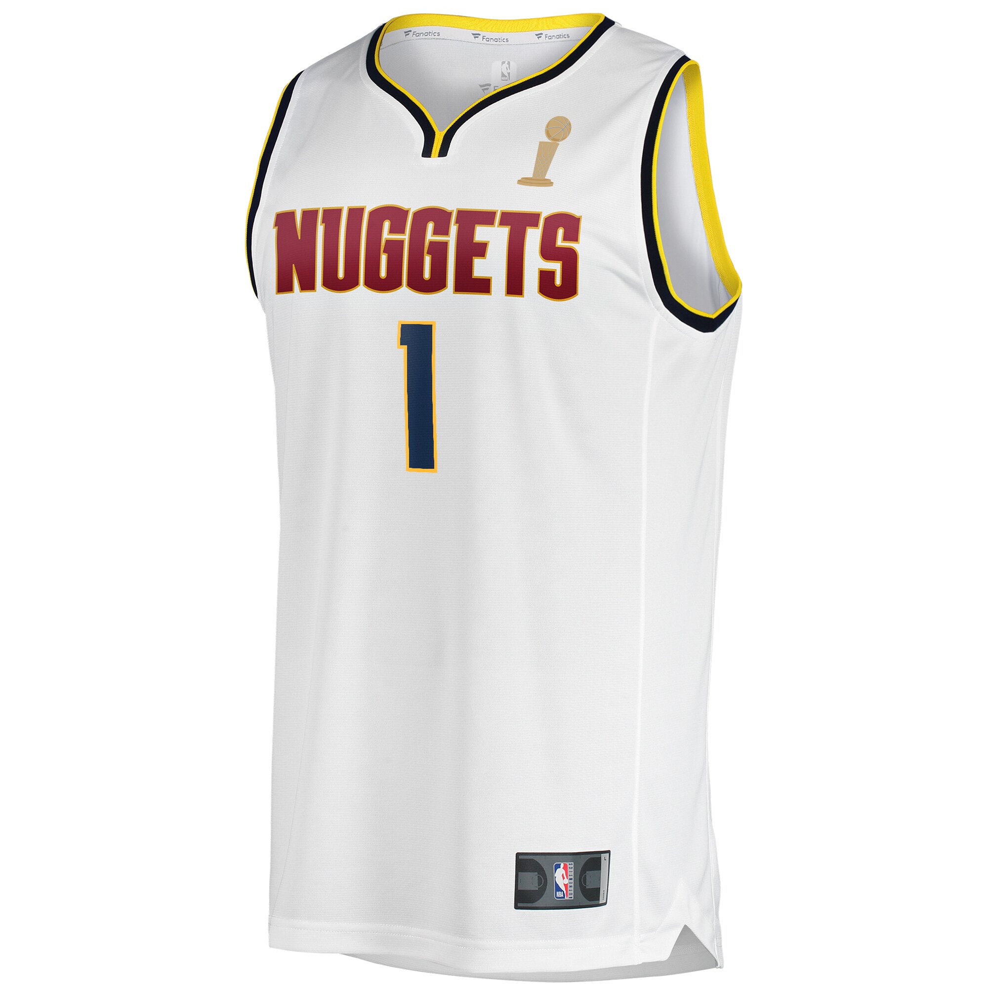 Michael Porter Jr. Denver Nuggets  Youth White 2023 NBA Finals Champions Fast Break Player Jersey - Association Edition