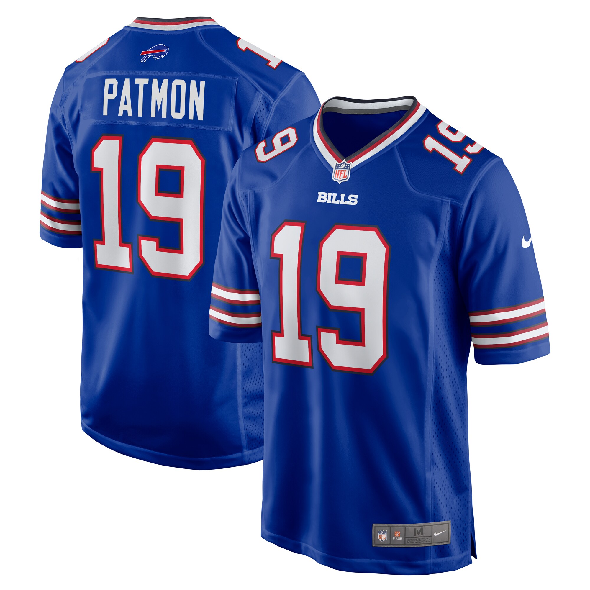 Dezmon Patmon Buffalo Bills  Game Player Jersey - Royal