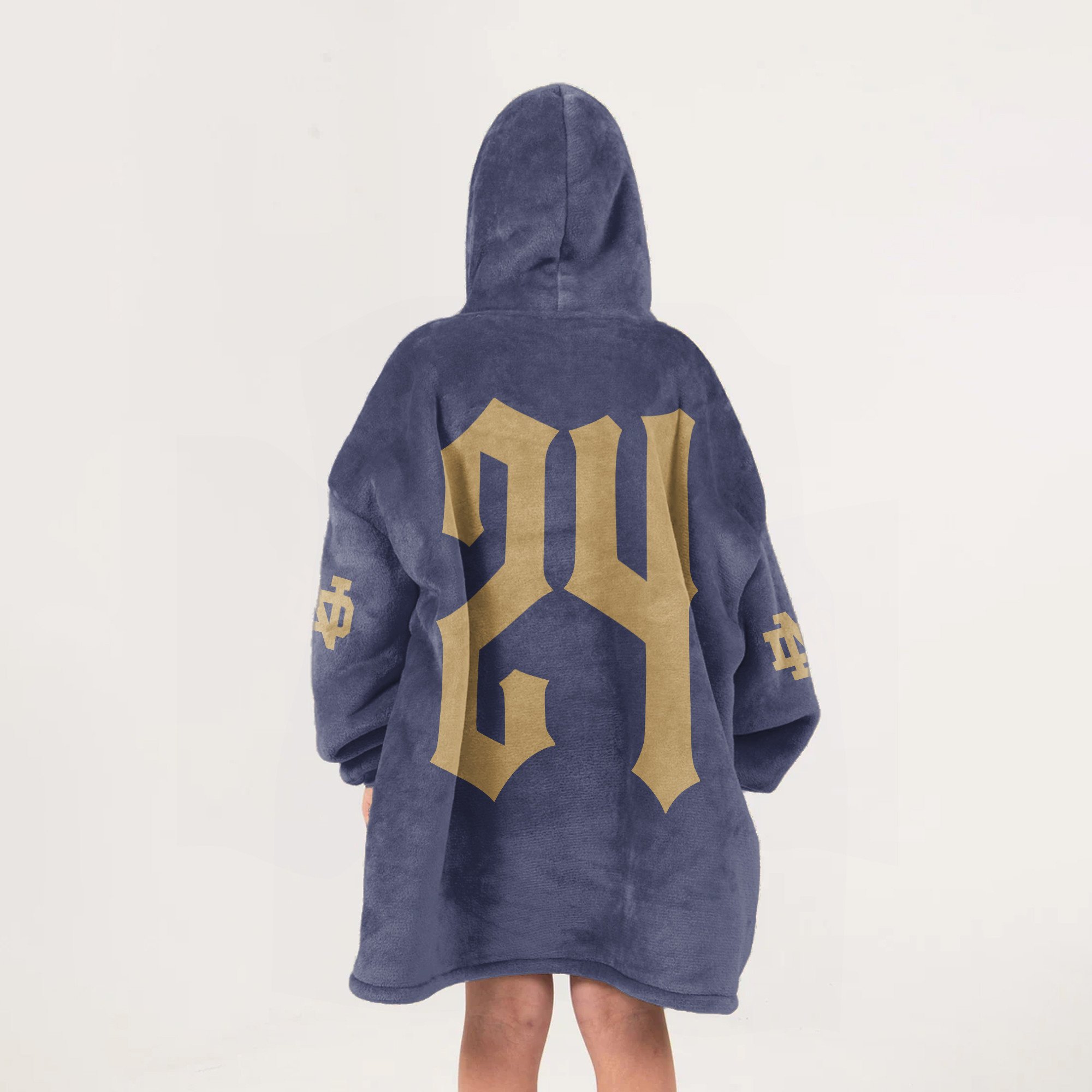 Adult Notre Dame Football Unisex Blanket Hoodie