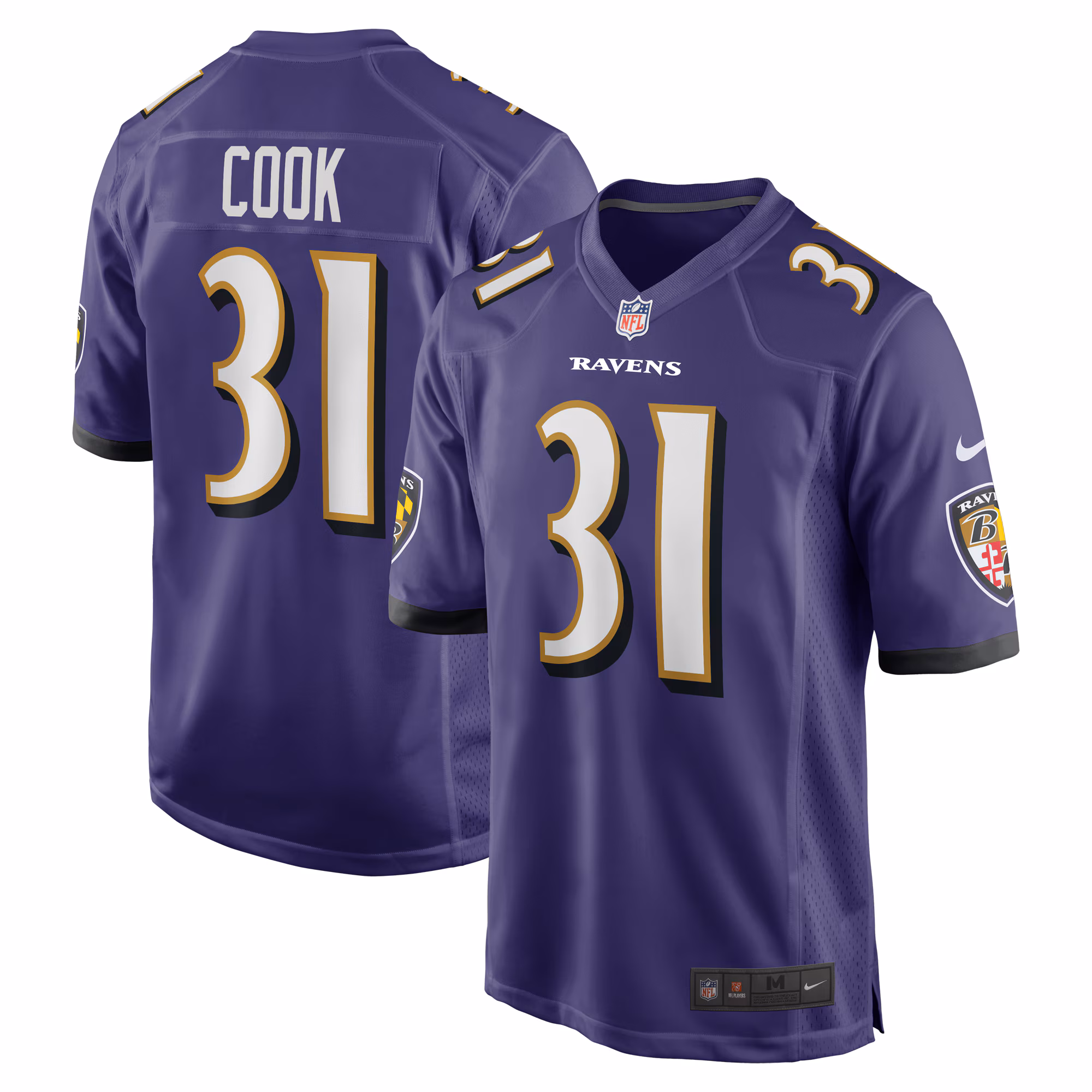 Dalvin Cook Baltimore Ravens  Game Jersey -  Purple