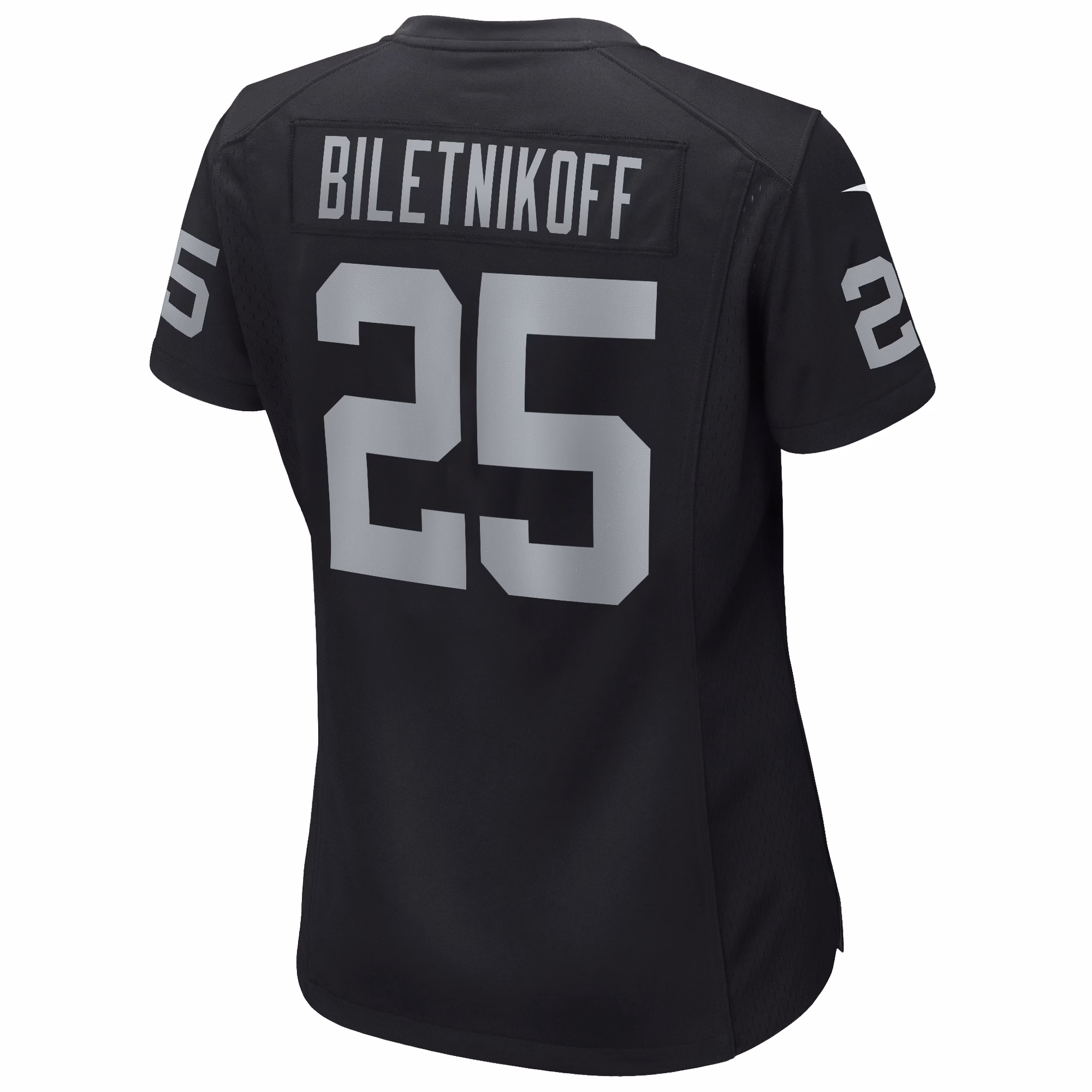 Fred Biletnikoff Las Vegas Raiders Women's Game Retired Player Jersey - Black