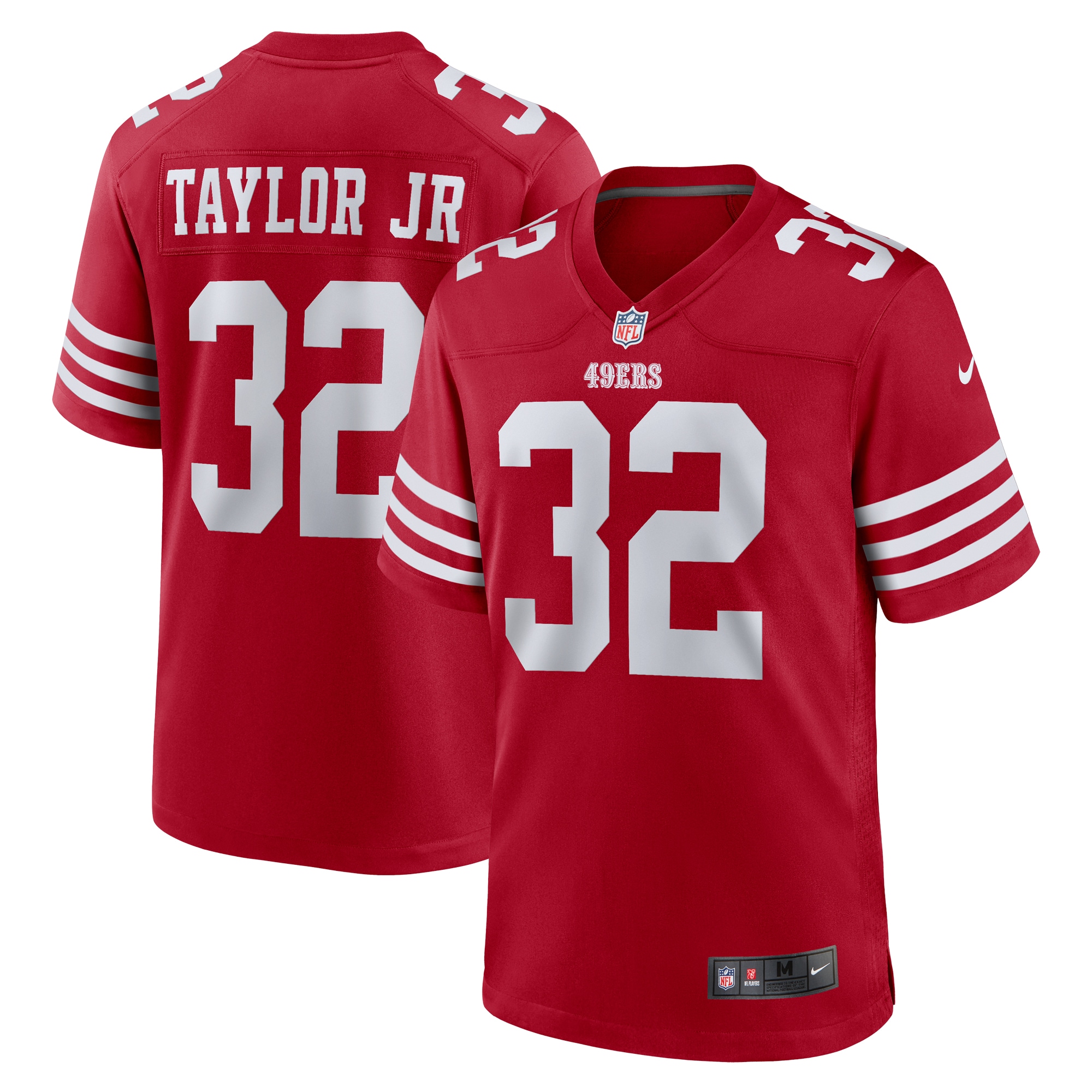 Patrick Taylor Jr. San Francisco 49ers Team Game Jersey -  Scarlet