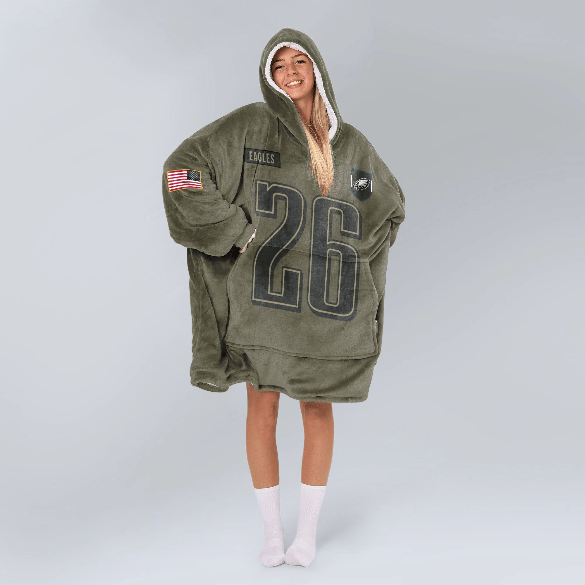 S.B 26 Philadelphia Football Unisex Blanket Hoodie