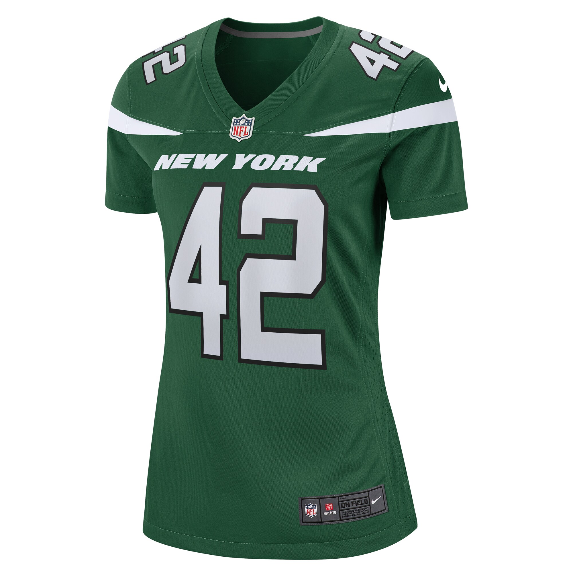 Thomas Hennessy New York Jets  Women's Game Jersey - Gotham Green