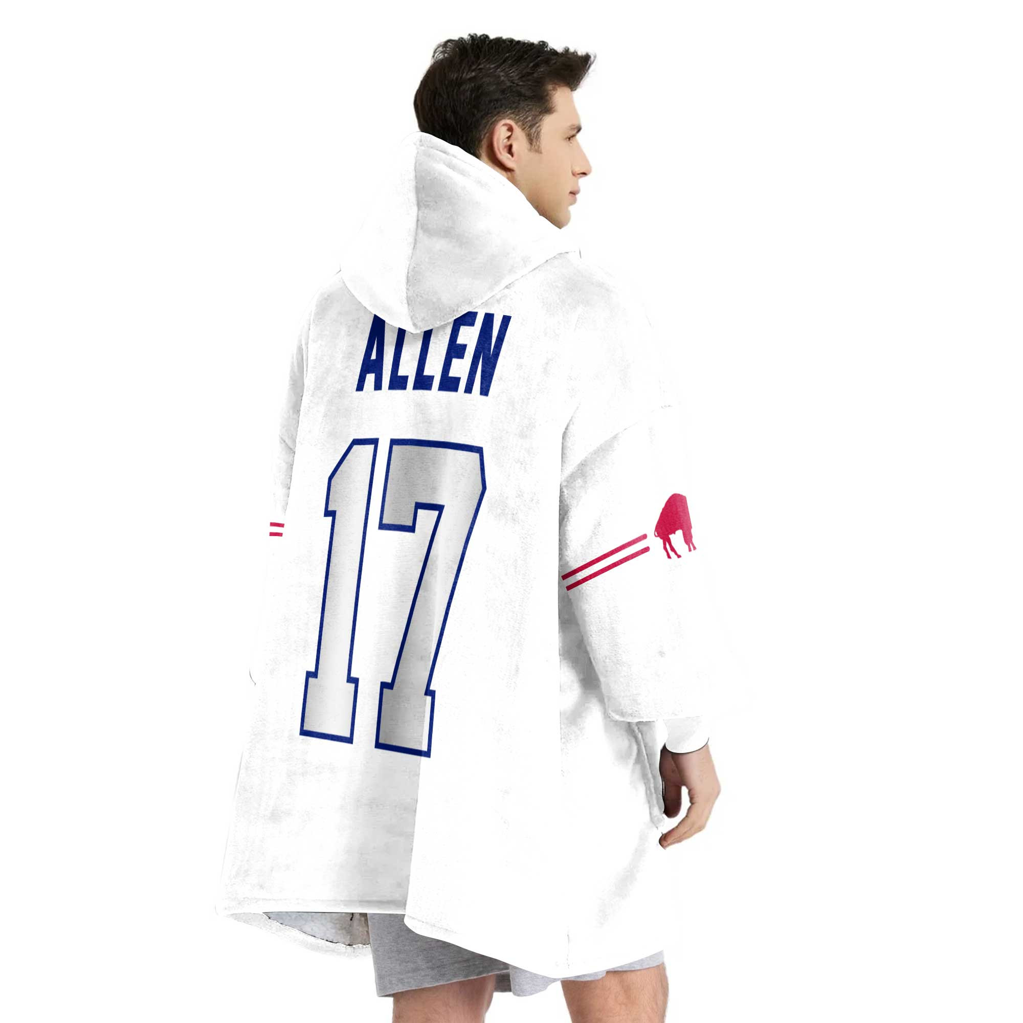 Adult Buffalo Football Unisex Blanket Hoodie