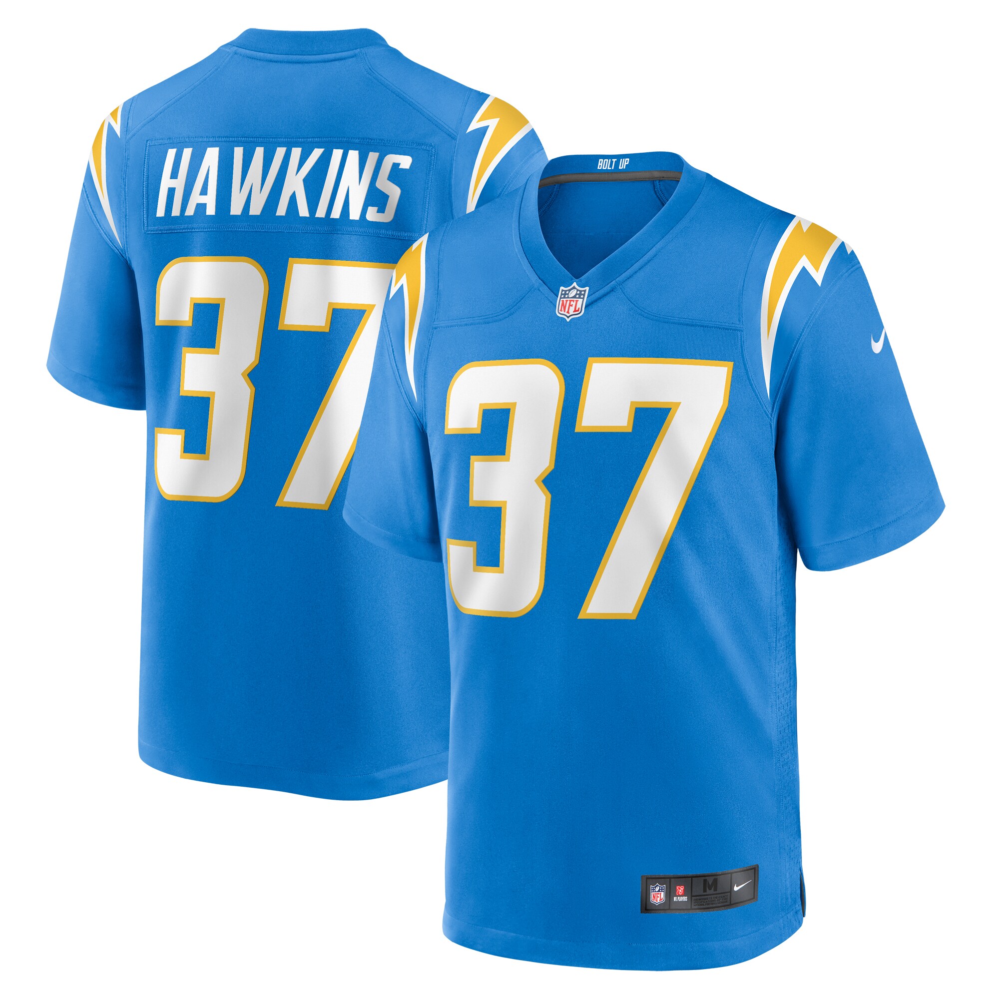 Jaylinn Hawkins Los Angeles Chargers  Game Jersey -  Powder Blue