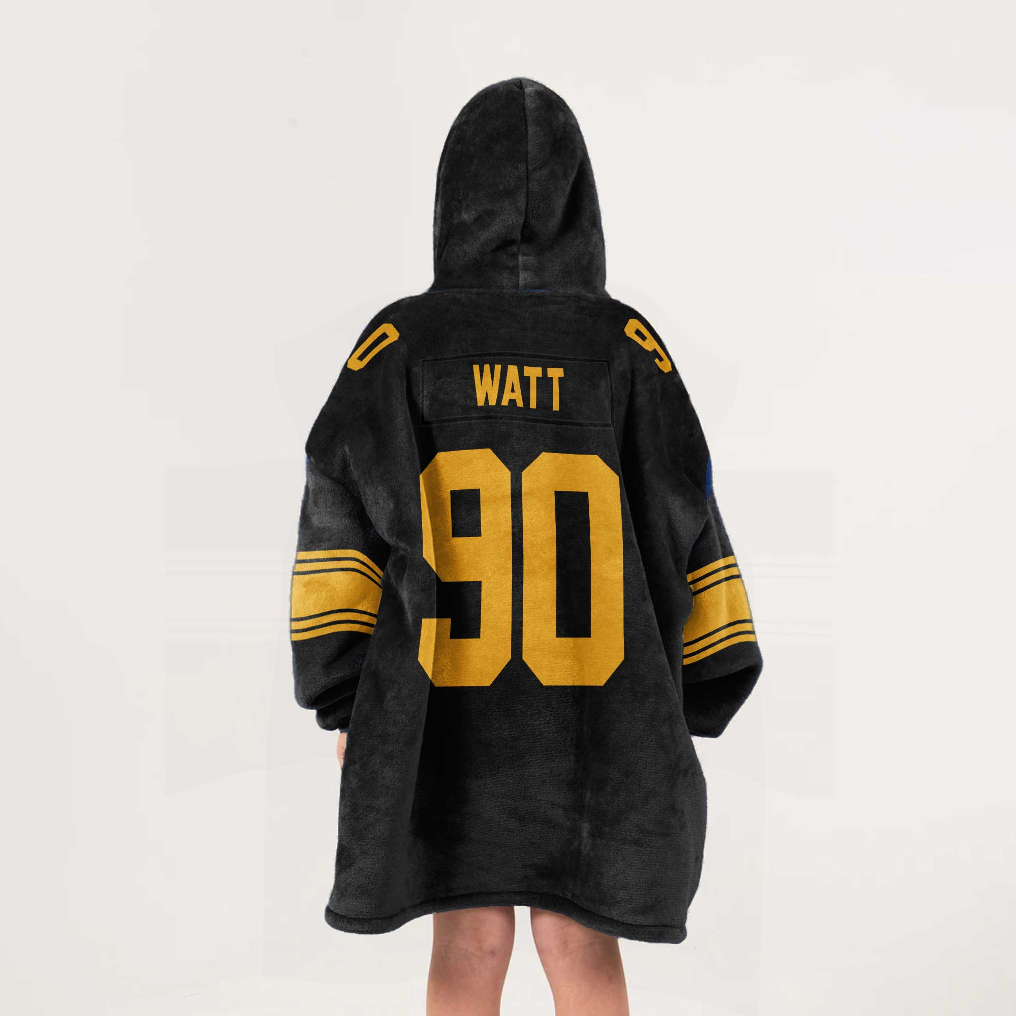 Adult 90 Pittsburgh Football Unisex Blanket Hoodie