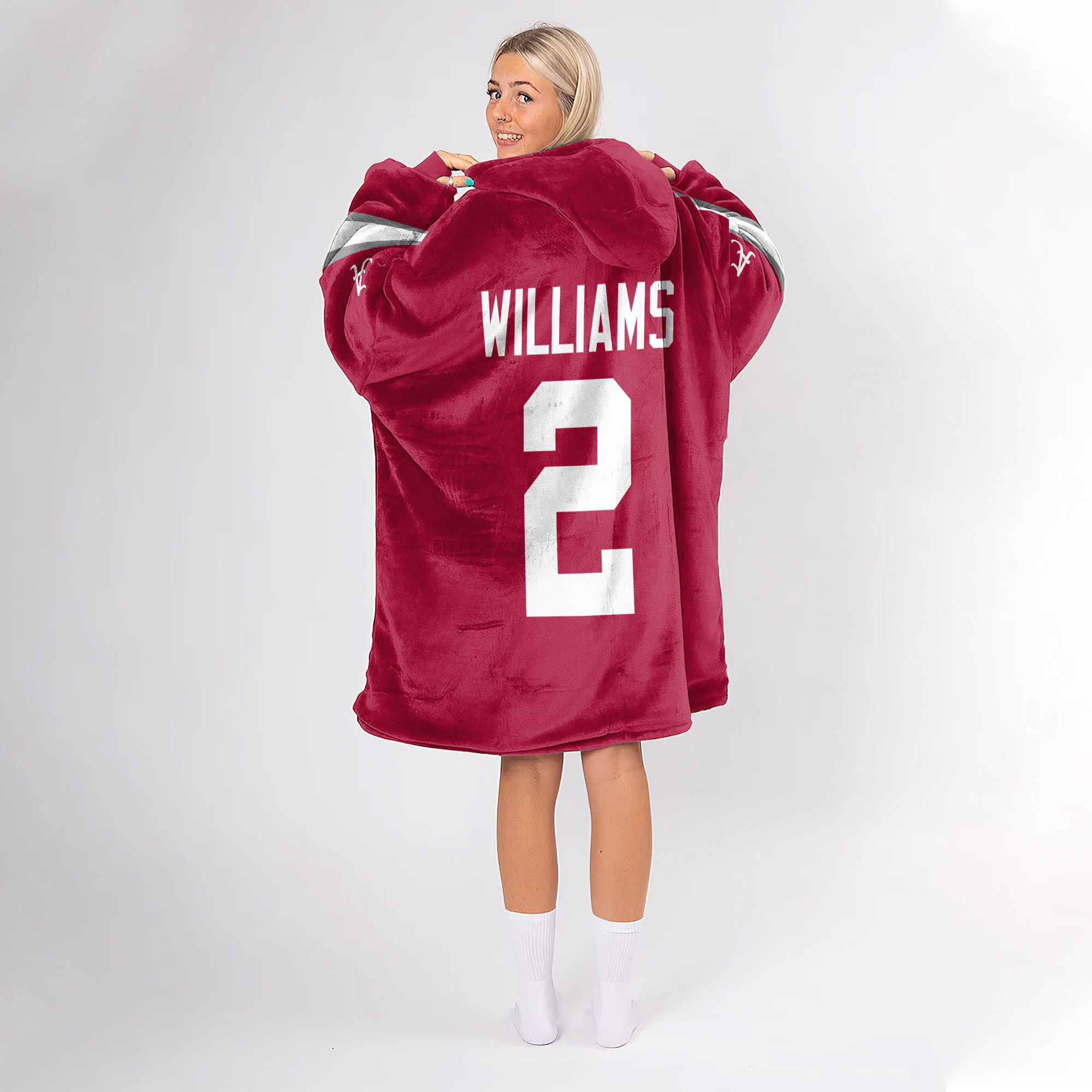 Adult 2 Alabama Football Unisex Blanket Hoodie