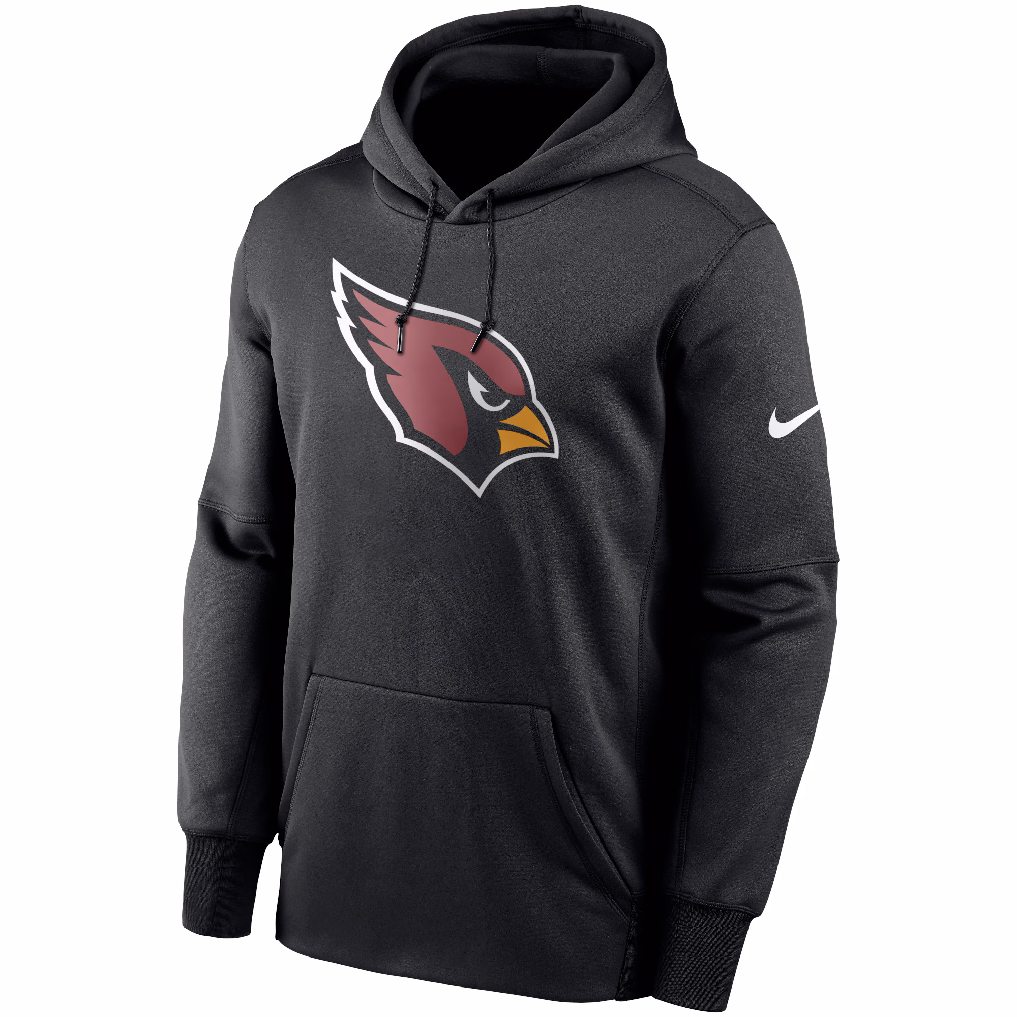 Arizona Cardinals Fan Gear Primary Logo Therma Performance Pullover Hoodie - Black