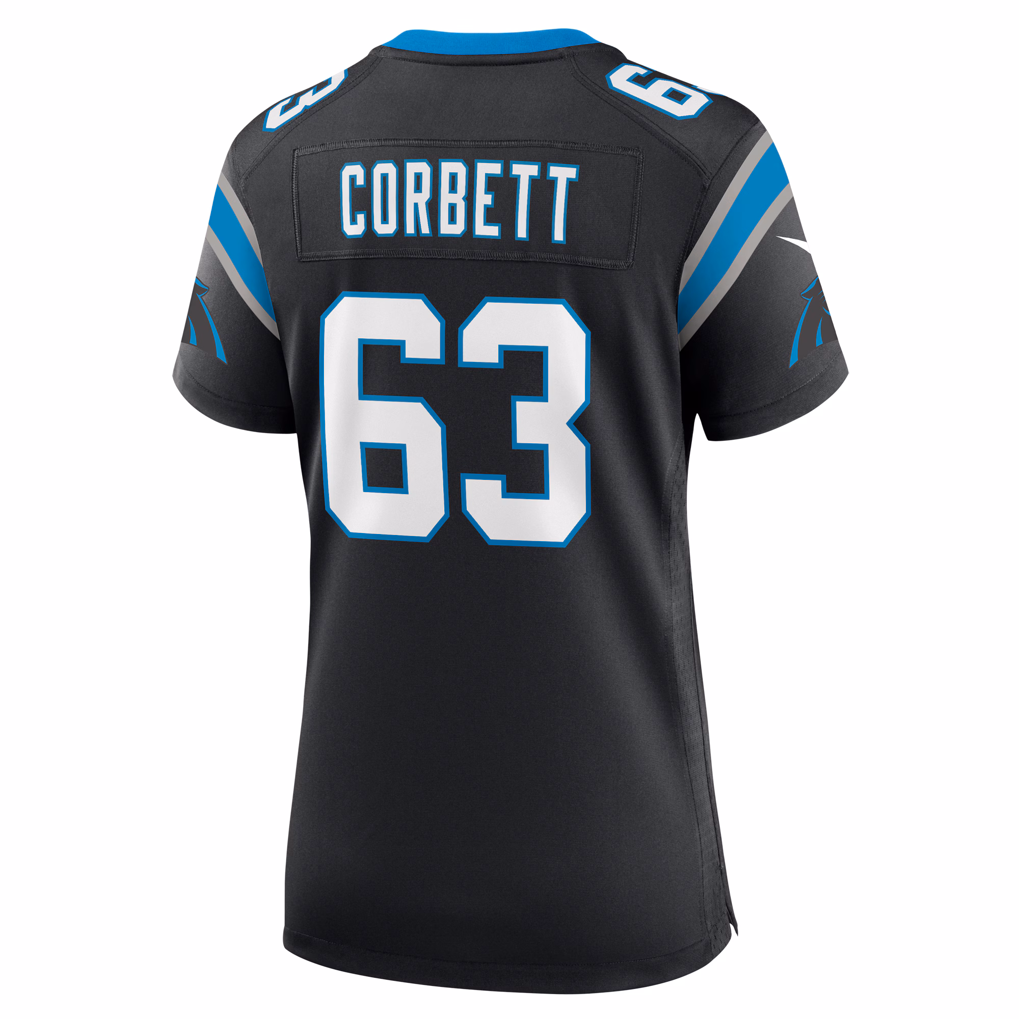 Austin Corbett Carolina Panthers Women's Team Game Jersey - Black