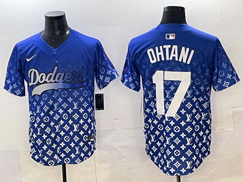 Men's #17 Shohei Ohtani Los Angeles Dodgers 2025 Custom Cool Jersey