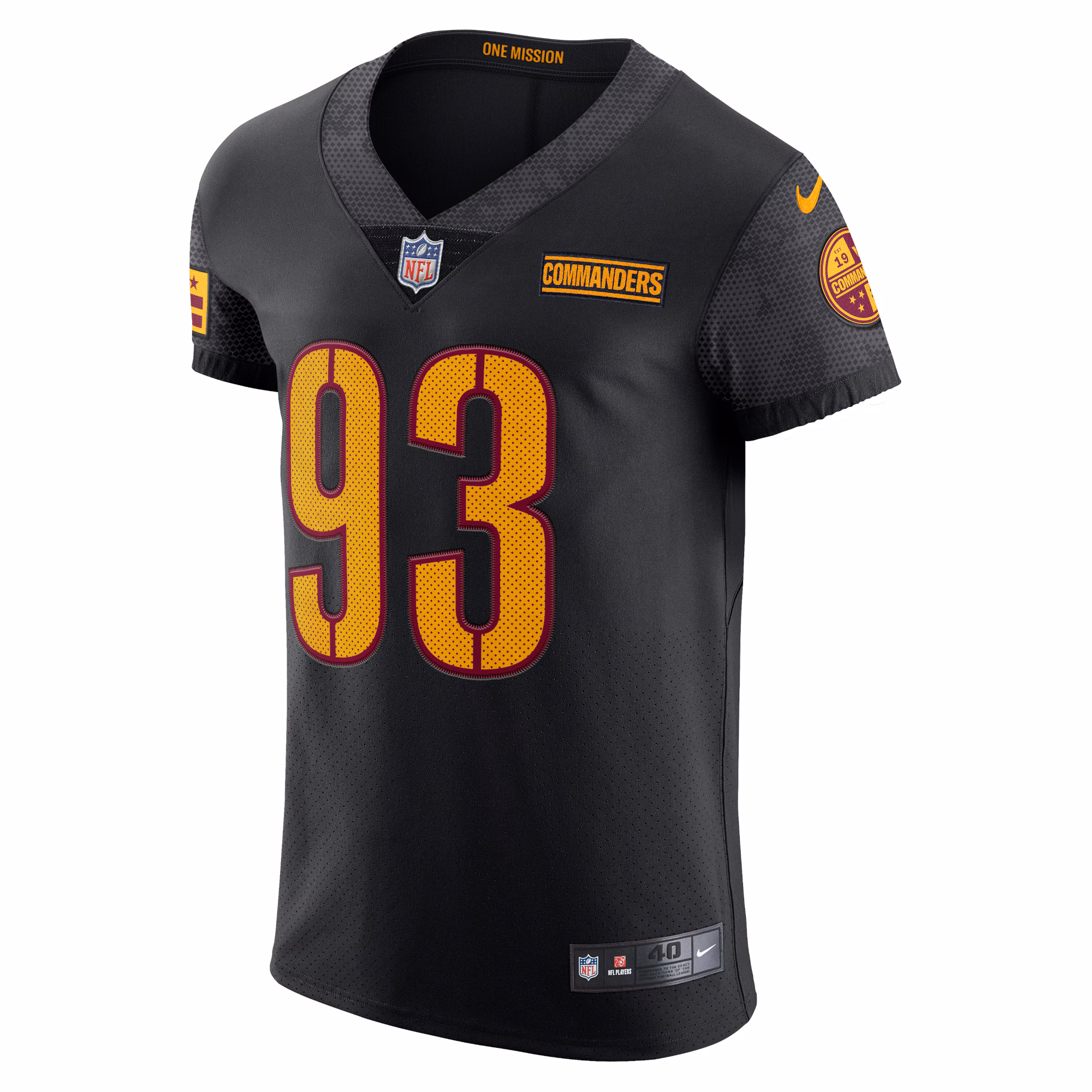 Jonathan Allen Washington Commanders Alternate Vapor Elite Jersey - Black