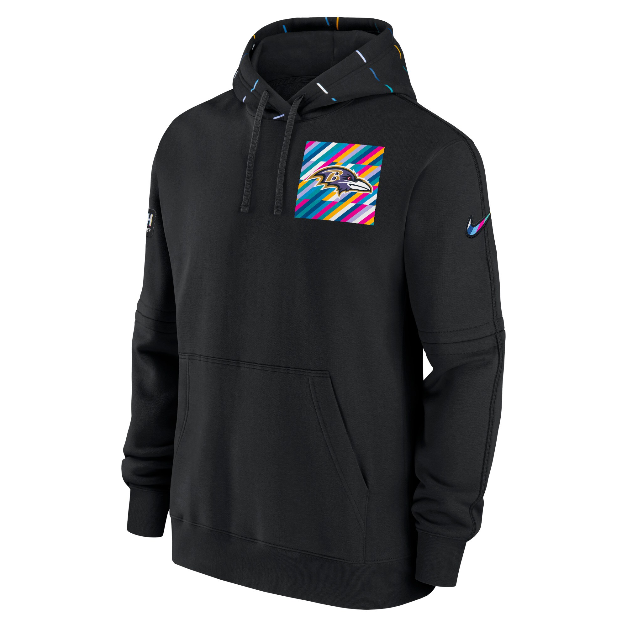 Baltimore Ravens 2023 NFL Crucial Catch Club Pullover Hoodie - Black