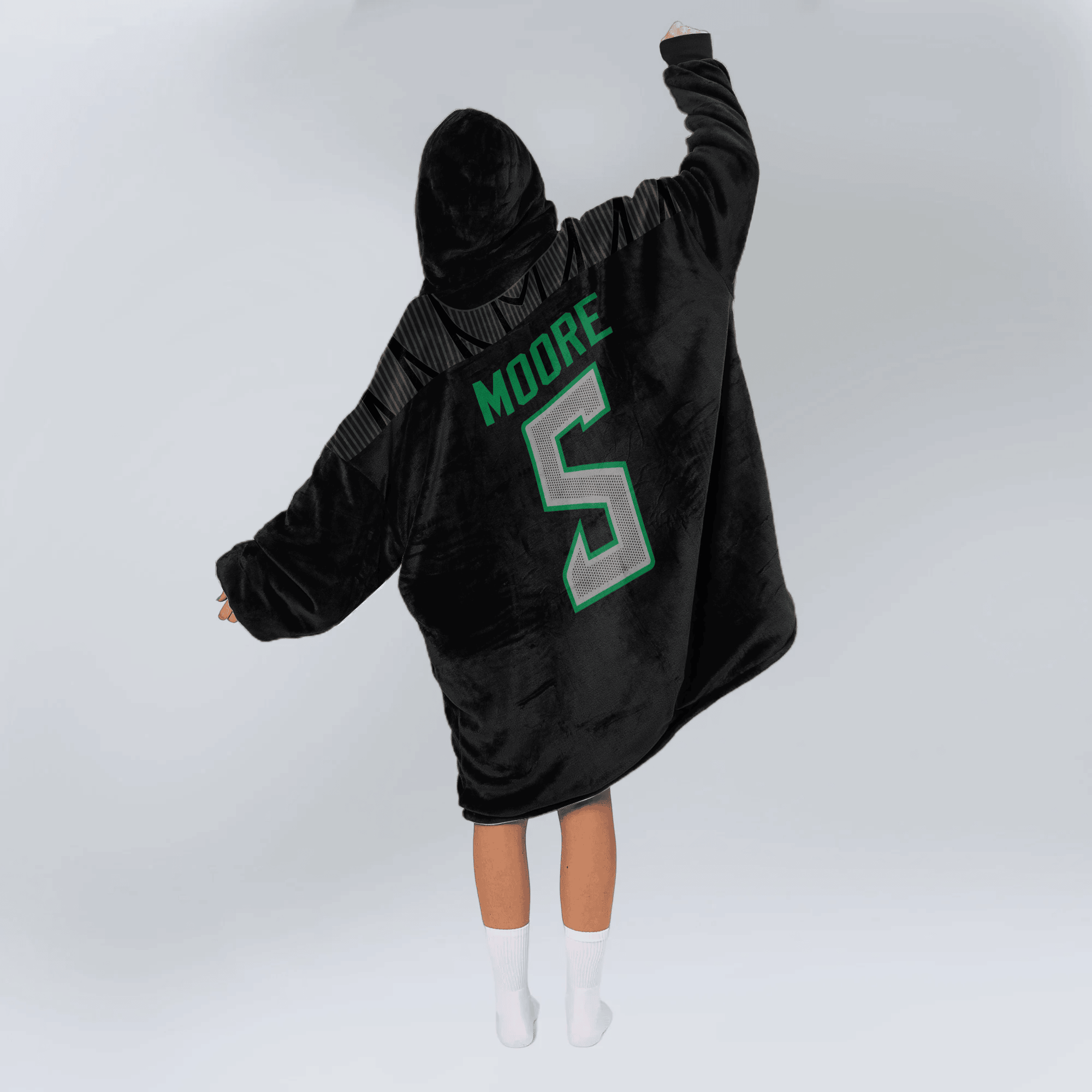 Adult D.M 5 Oregon Football Unisex Blanket Hoodie