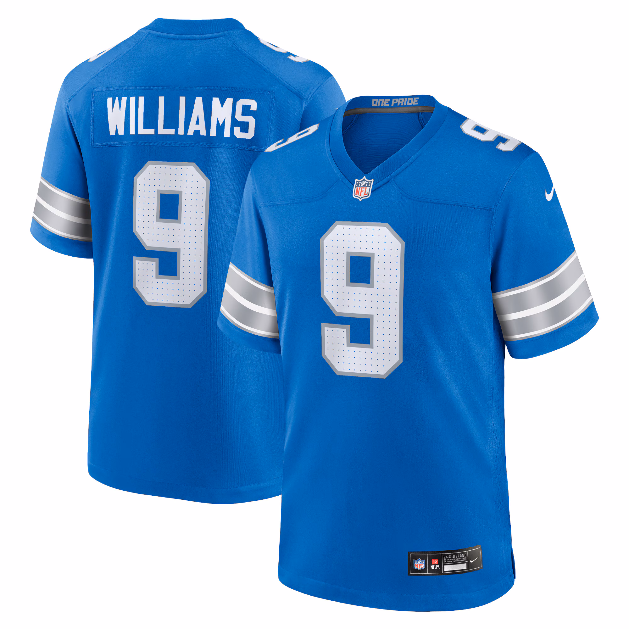 Jameson Williams Detroit Lions Game Jersey - Blue