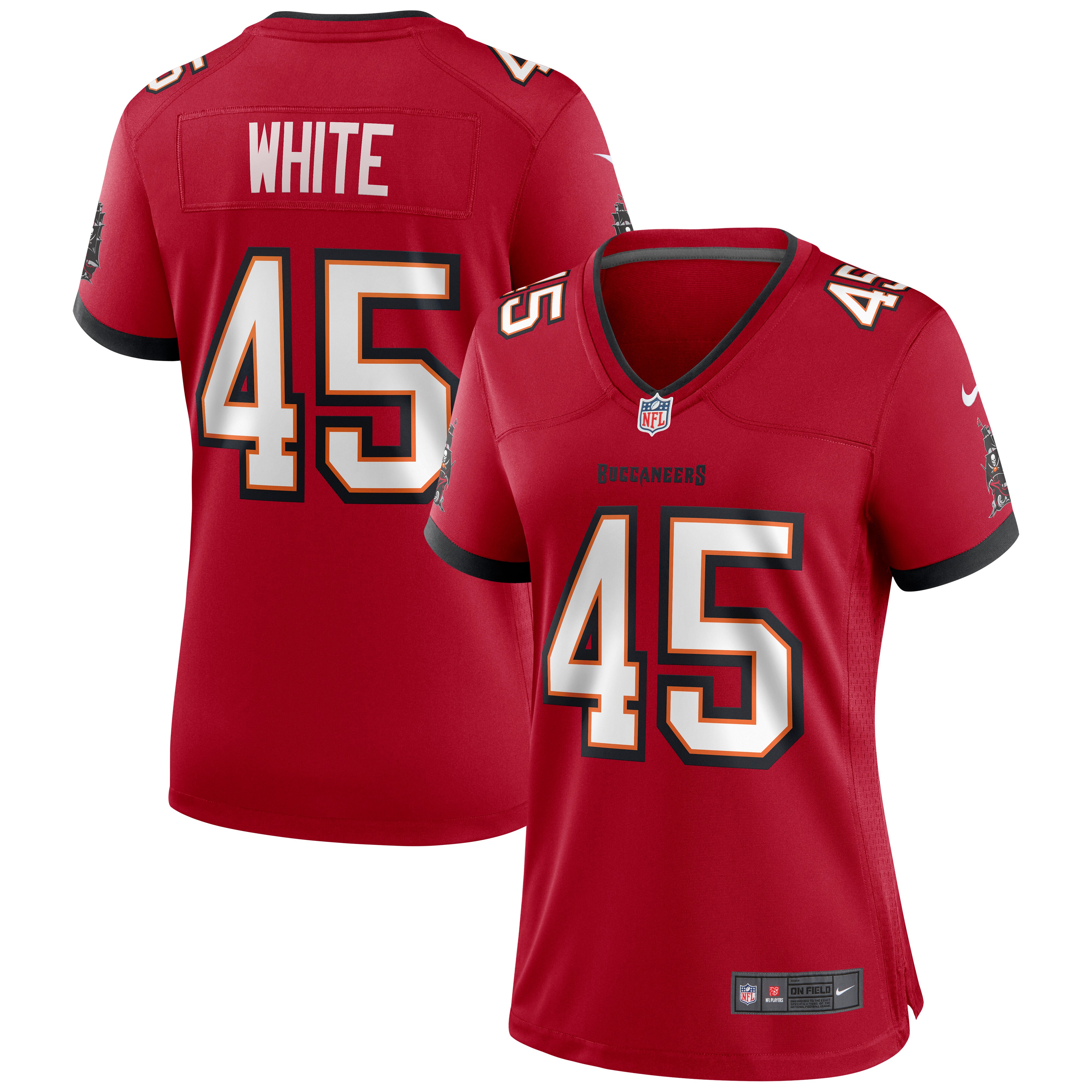 Devin White Tampa Bay Buccaneers  Women's Game Jersey - Red