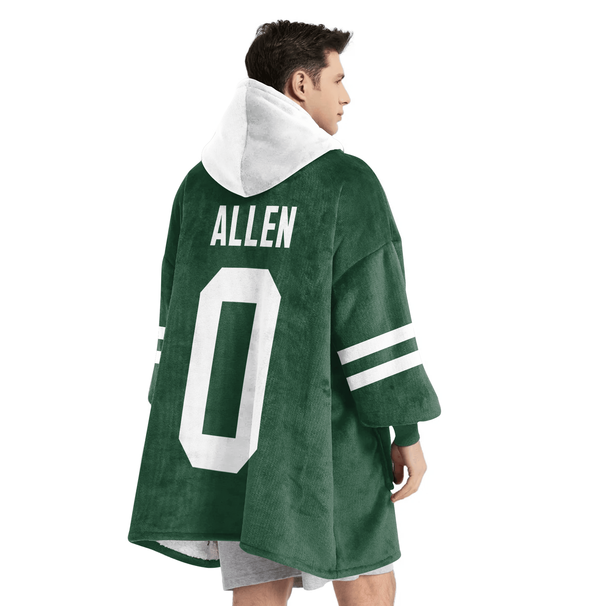 Adult B.A 0 New York J Football Unisex Blanket Hoodie