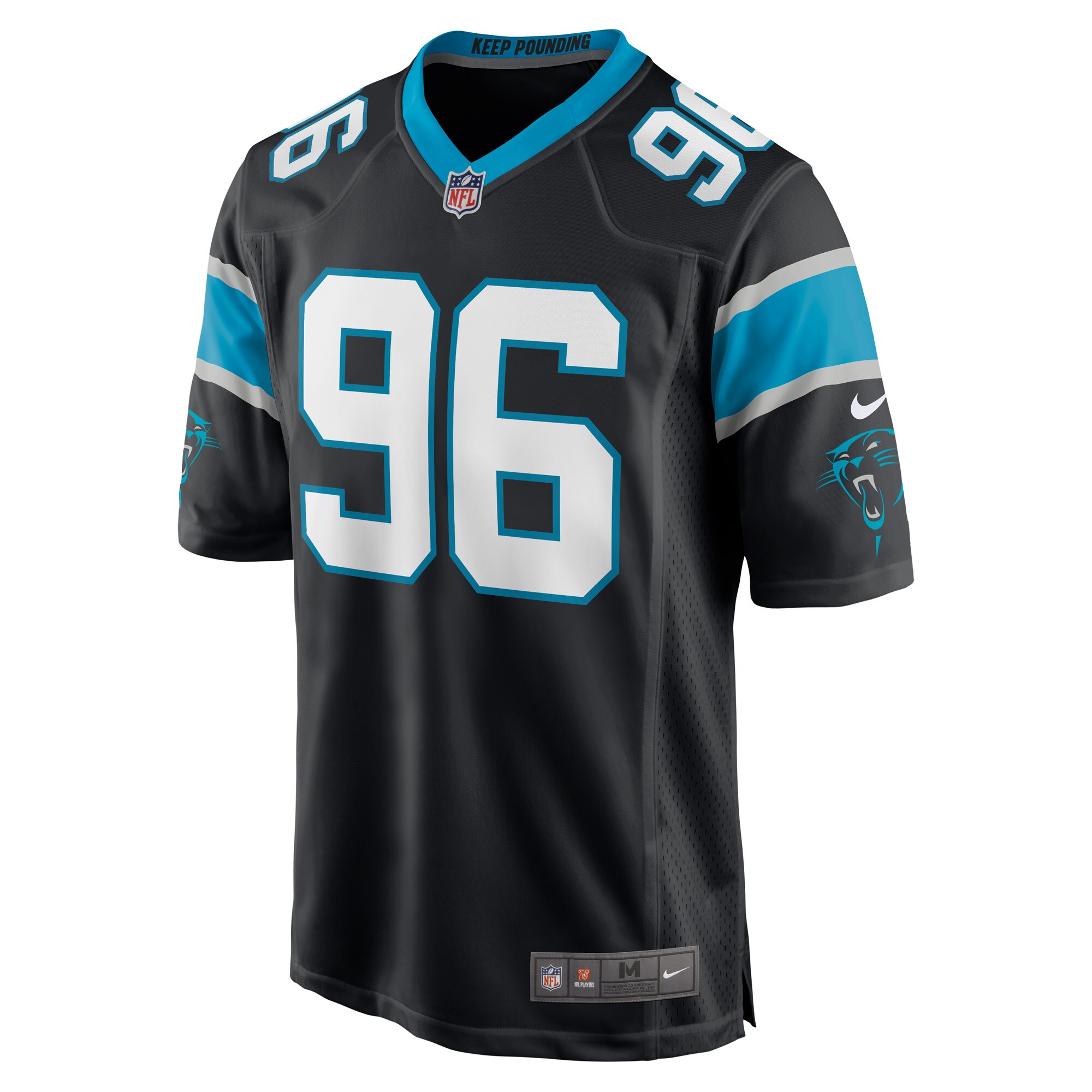 Austin Larkin Carolina Panthers  Game Player Jersey - Black