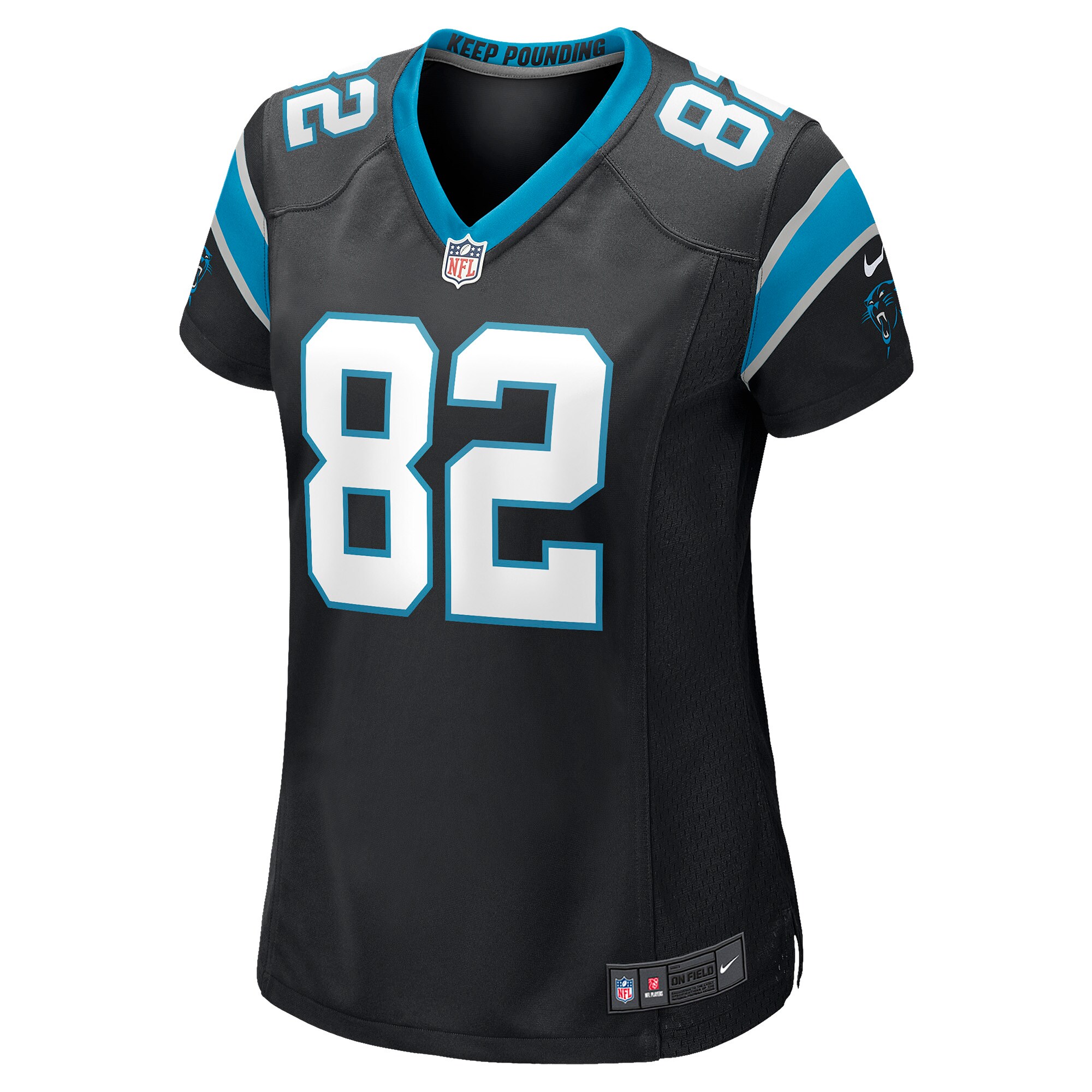 Tommy Tremble Carolina Panthers  Women's Game Jersey - Black