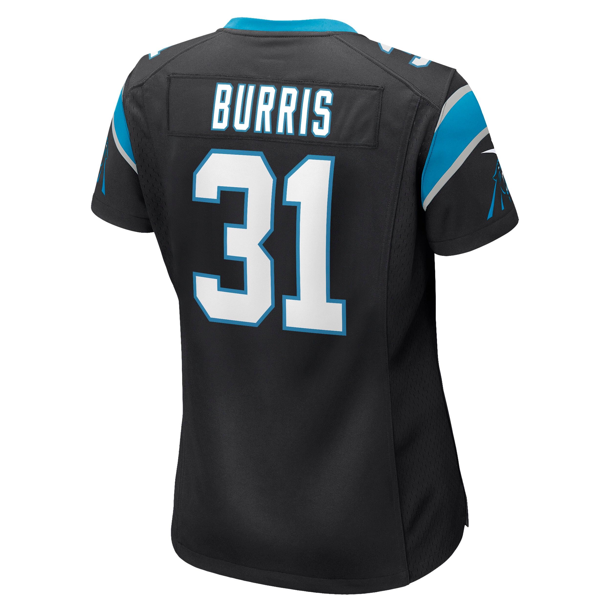 Juston Burris Carolina Panthers  Women's Game Jersey - Black