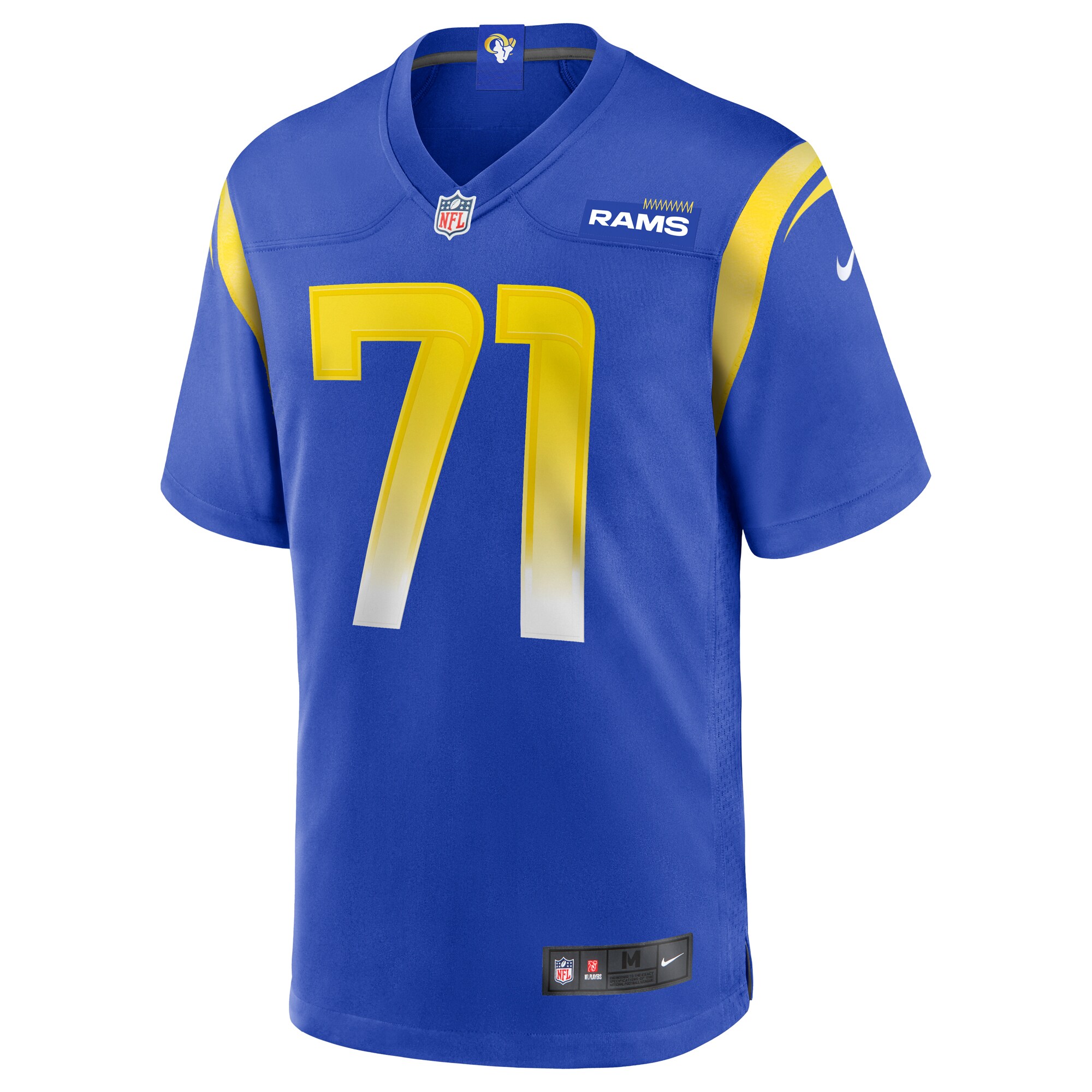 Bobby Evans Los Angeles Rams  Game Jersey - Royal