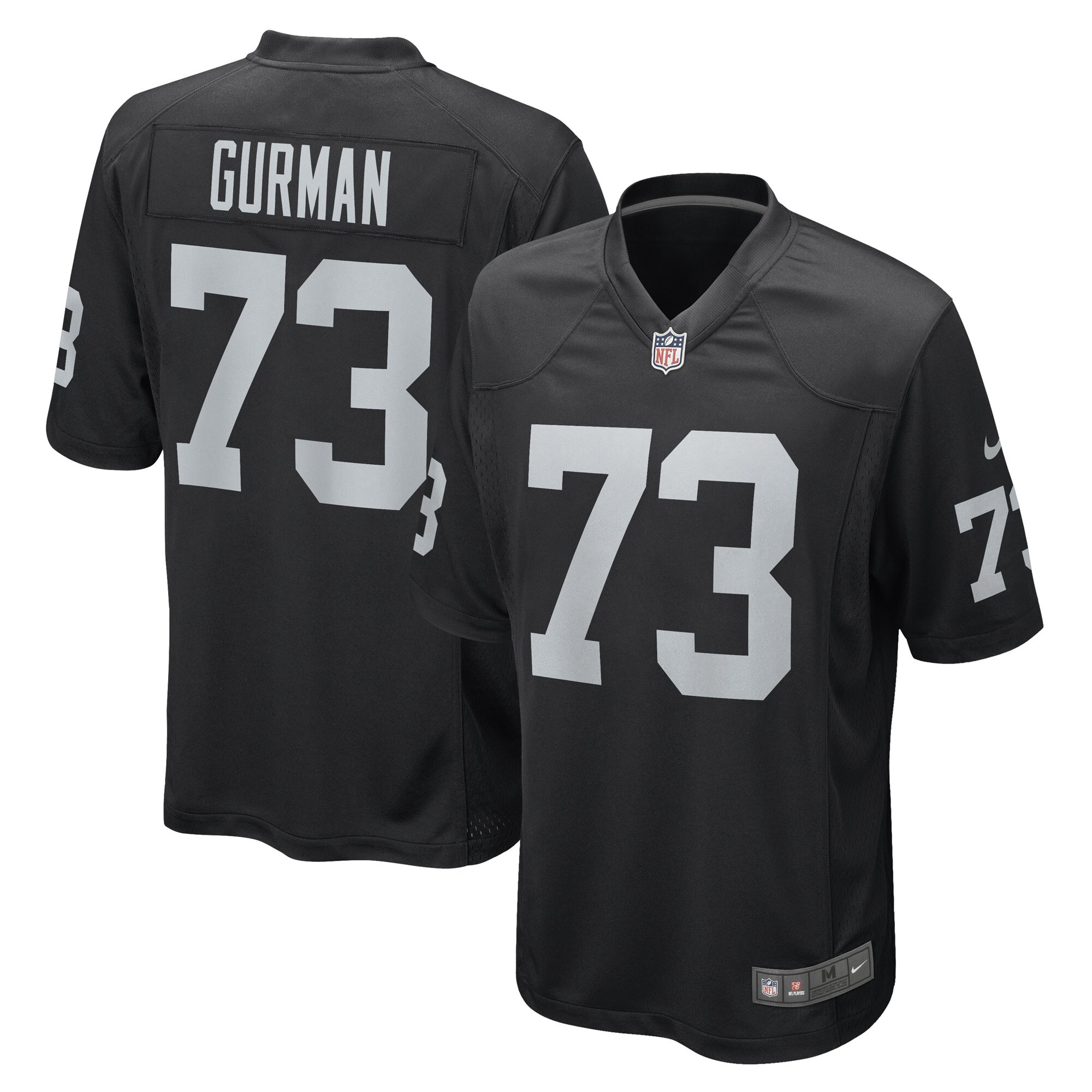 Vitaliy Gurman Las Vegas Raiders  Game Player Jersey - Black