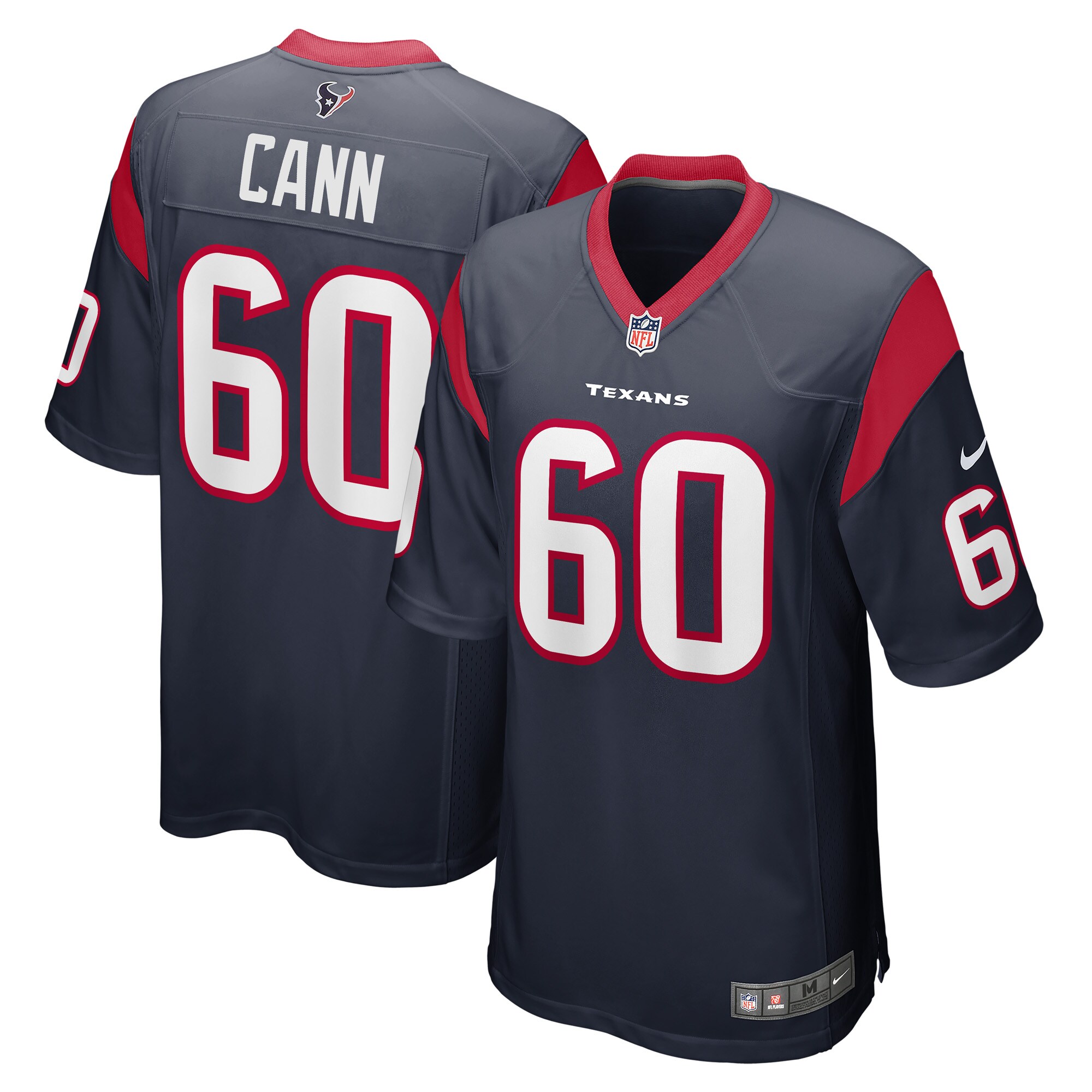 A.J. Cann Houston Texans  Game Player Jersey - Navy