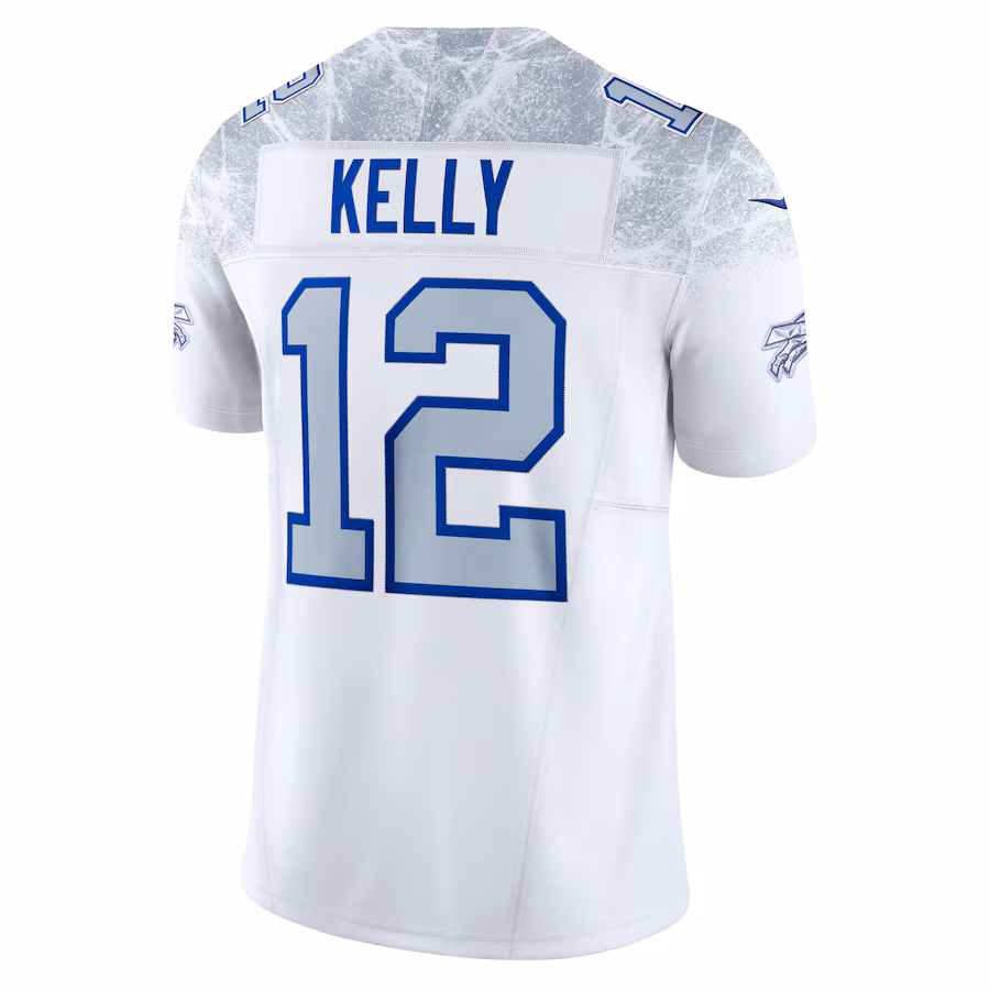 Jim Kelly #12 Buffalo Bills 2025 Rivalries Collection Retired Player Limited Jersey - White