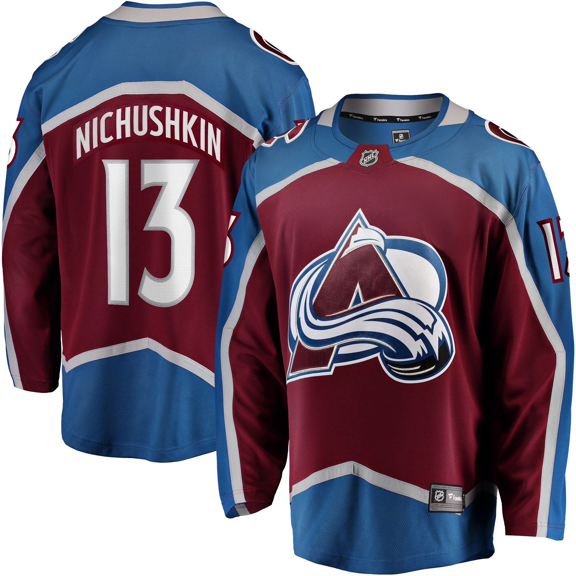 Valeri Nichushkin Colorado Avalanche Breakaway Player Jersey - Burgundy
