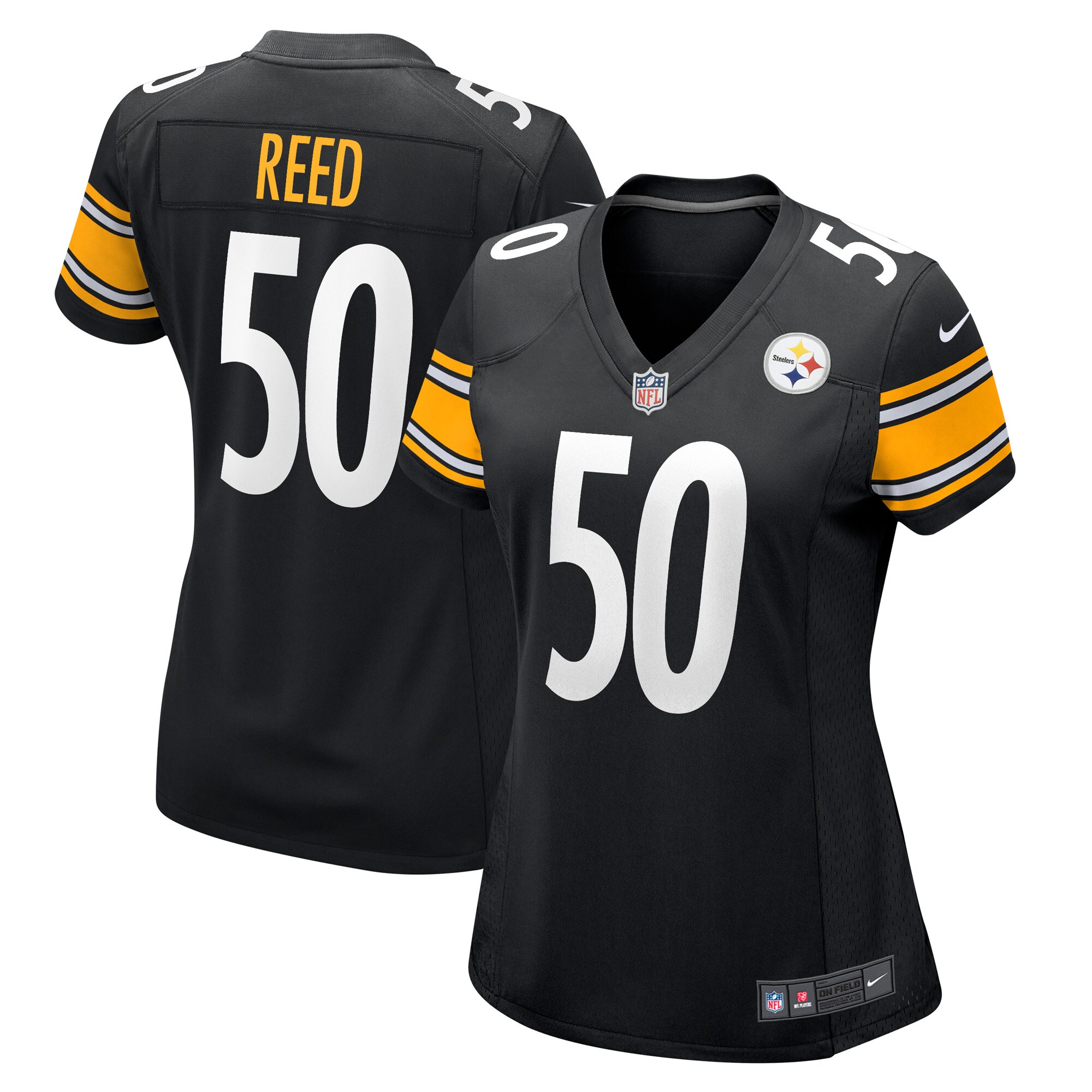 Malik Reed Pittsburgh Steelers  Women's Game Player Jersey - Black