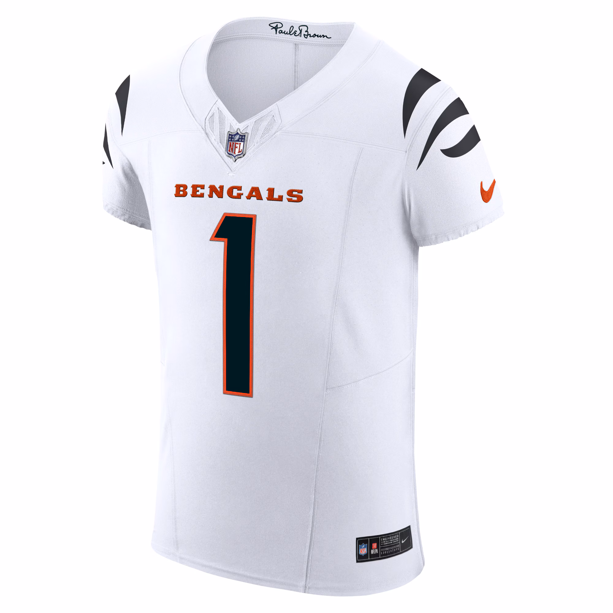 Ja'Marr Chase Cincinnati Bengals  Vapor F.U.S.E. Elite Jersey - White