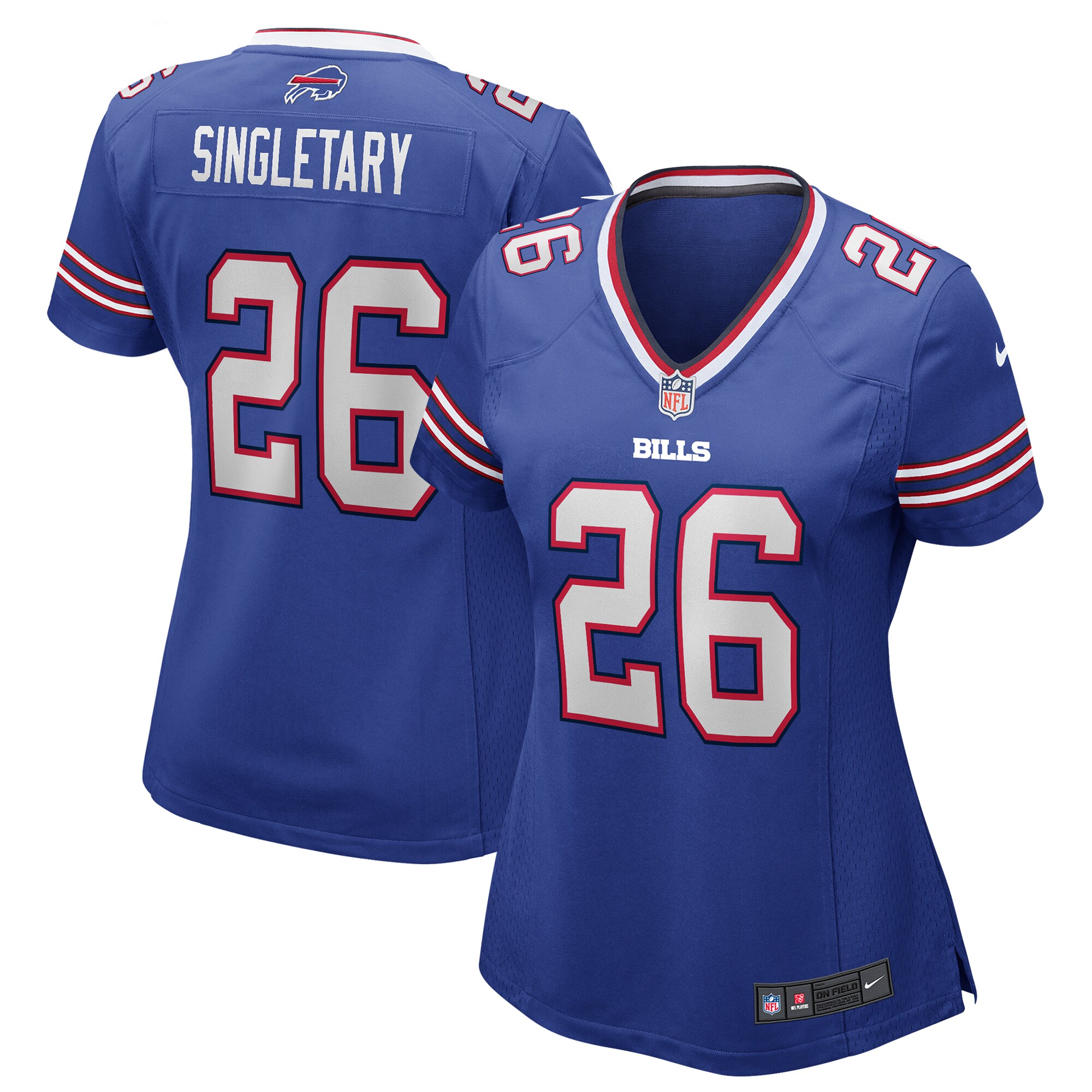 Devin Singletary Buffalo Bills  Women's Game Jersey - Royal
