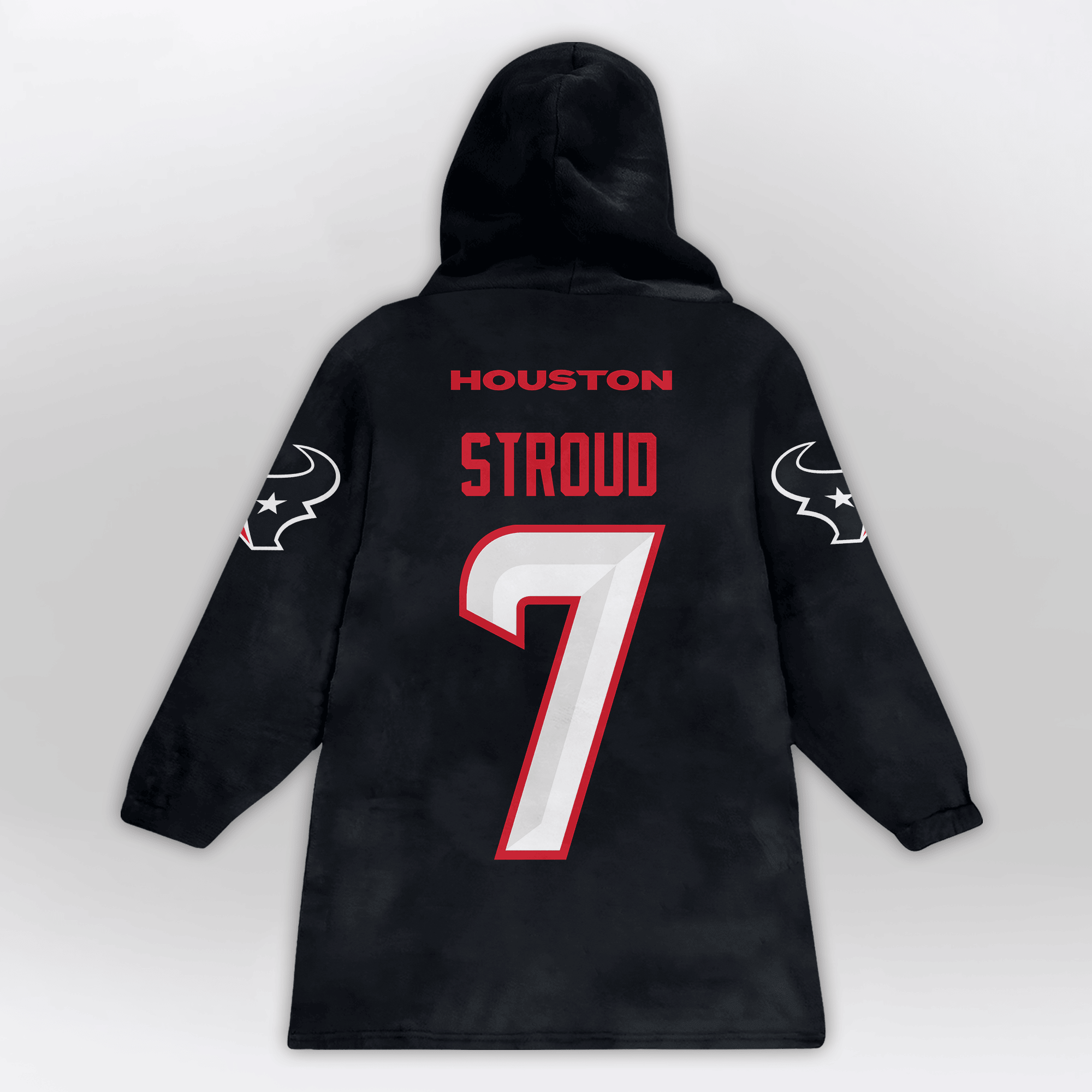Kid C.J.S 7 Houston Football Unisex Blanket Hoodie