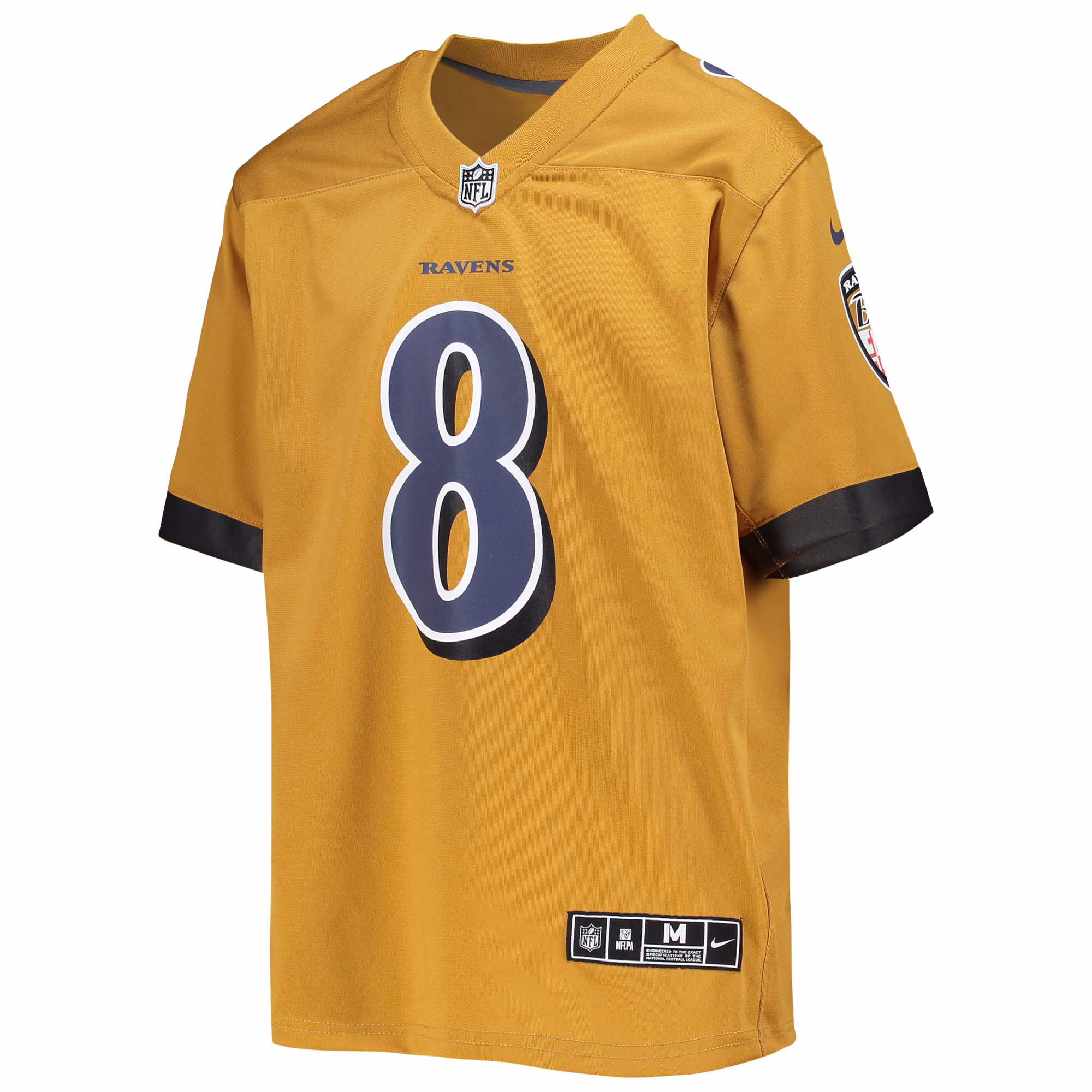 Lamar Jackson Baltimore Ravens Youth Inverted Team Game Jersey - Gold