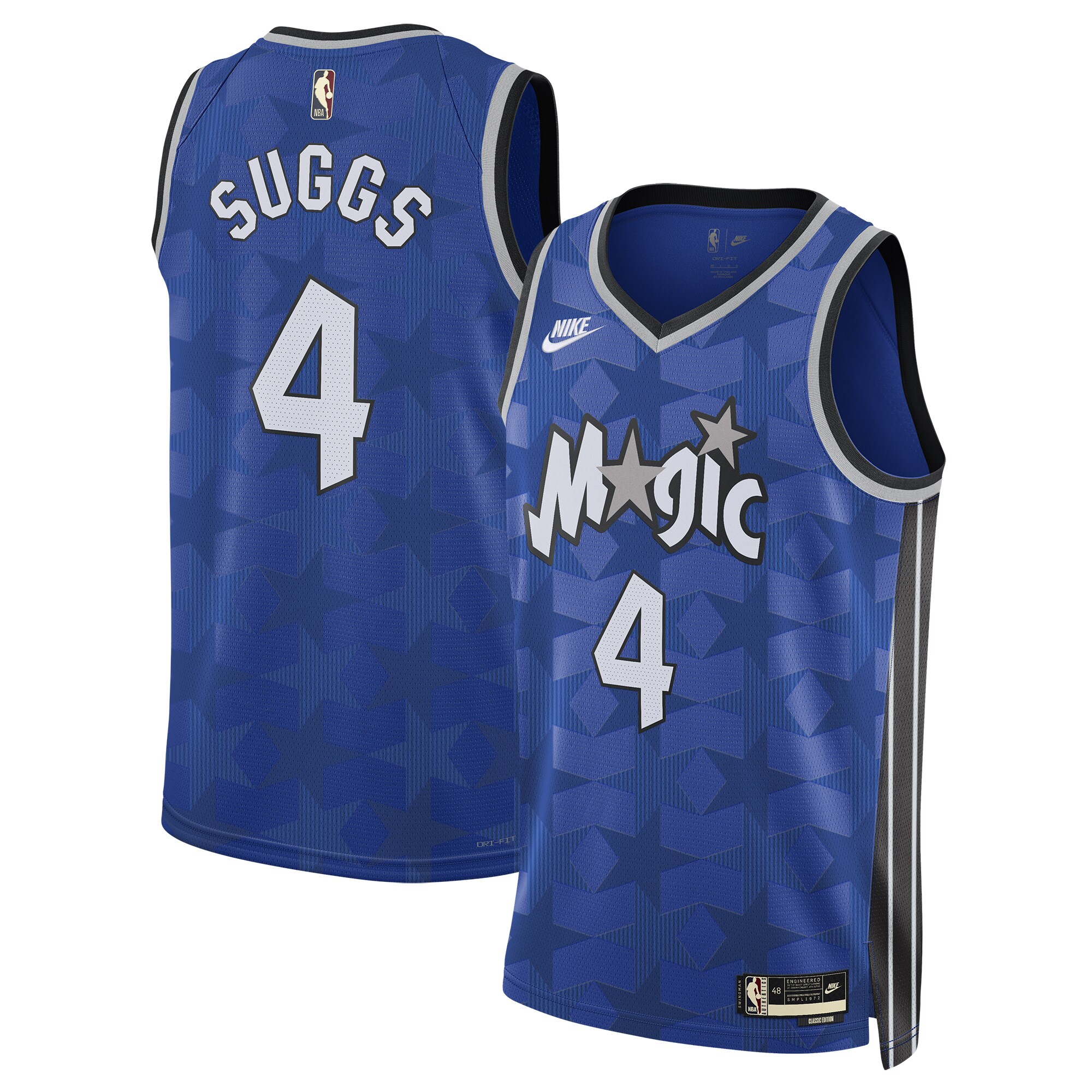 Unisex Orlando Magic Jalen Suggs  Blue 2023/24 Swingman Jersey - Classic Edition