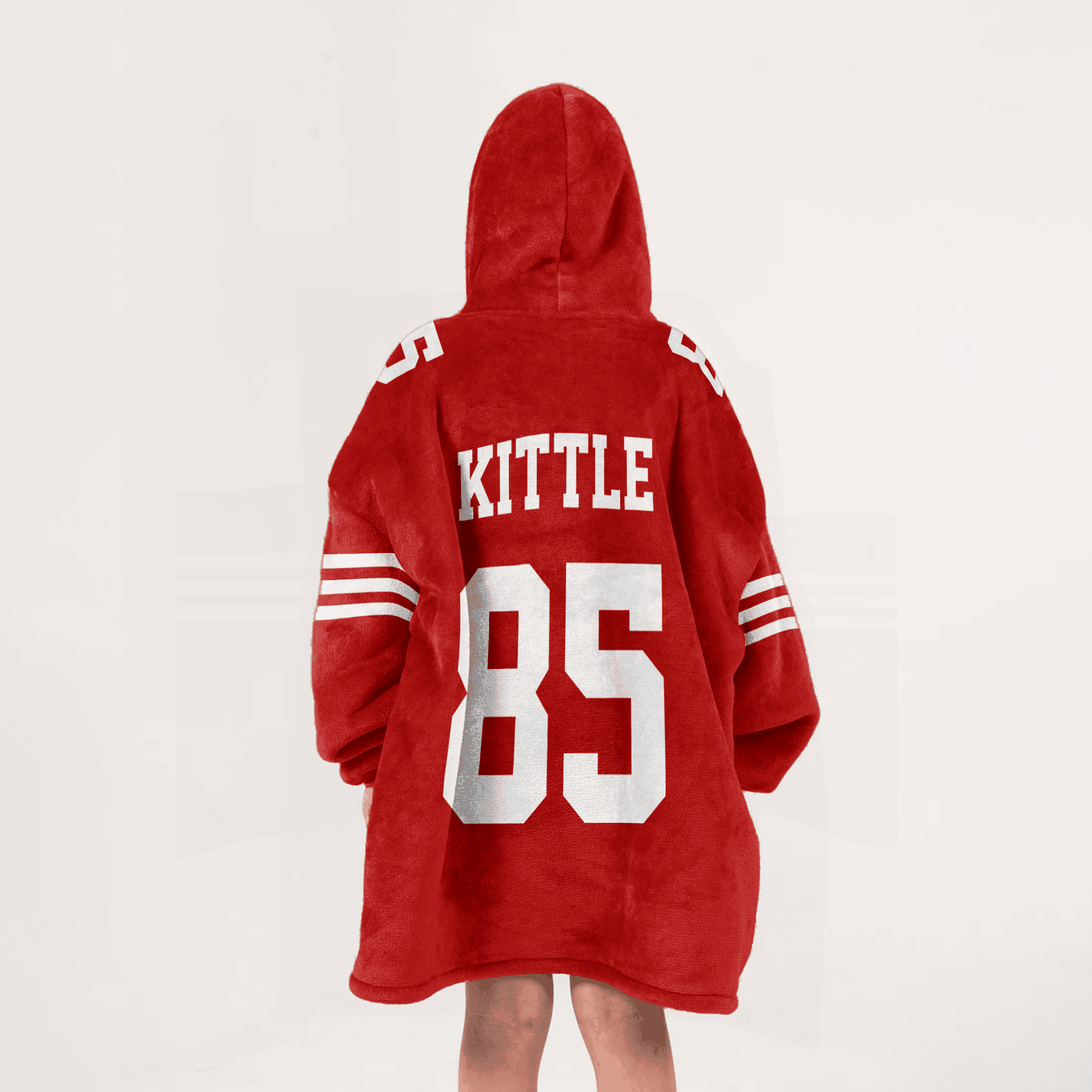 Adult Captain 85 San Francisco 49ers Football Unisex Blanket Hoodie