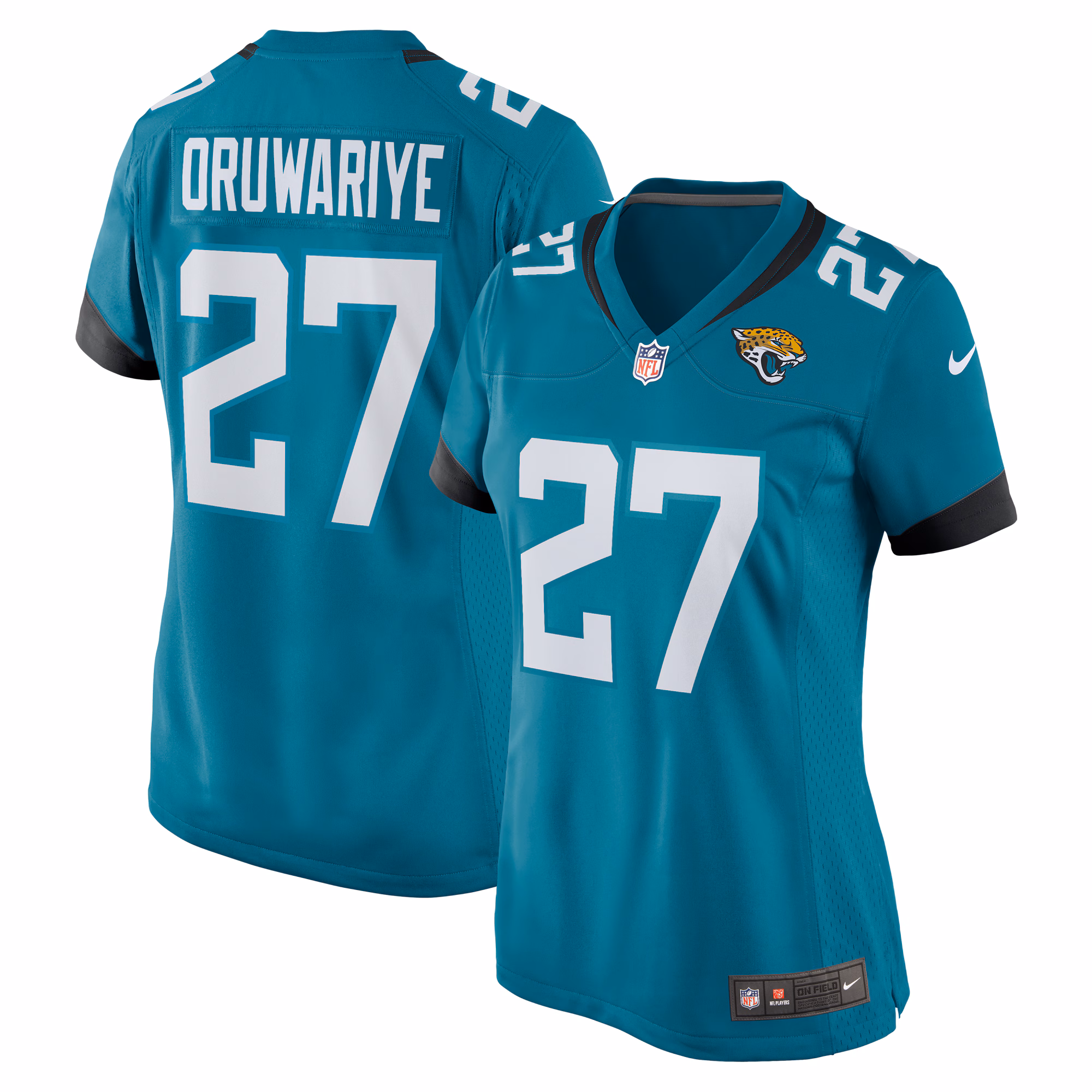 Amani Oruwariye Jacksonville Jaguars Women's  Game Jersey -  Teal