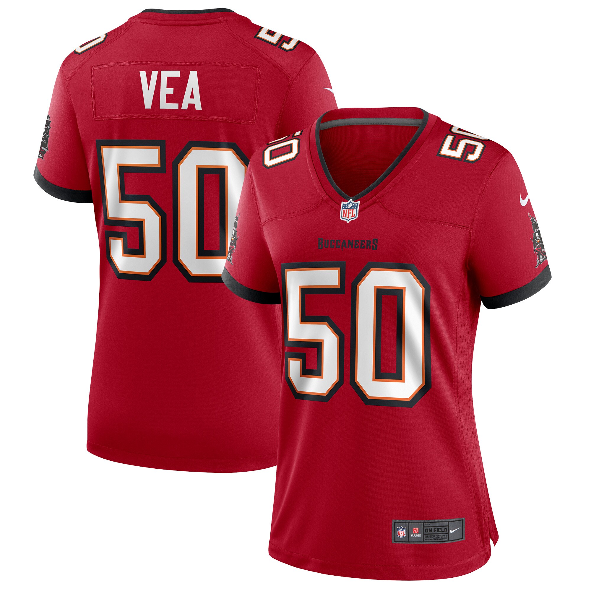 Vita Vea Tampa Bay Buccaneers  Women's Game Jersey - Red